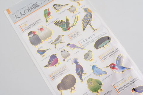 Kamio illustrated picture book stickers - Bee Hummingbird