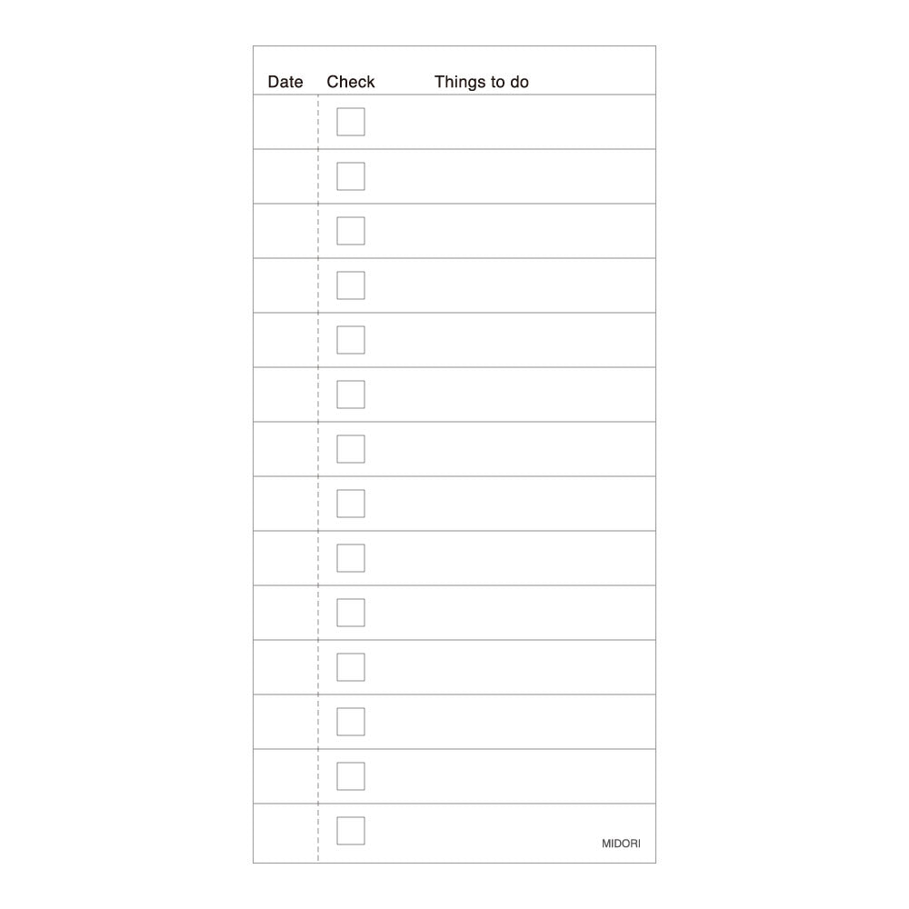 Midori To Do List Memo Pad – Yoseka Stationery