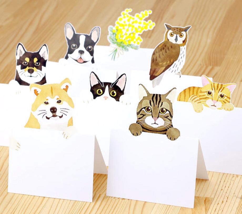 Marumo Printing - Die-Cut Stand Message Pad - Animals