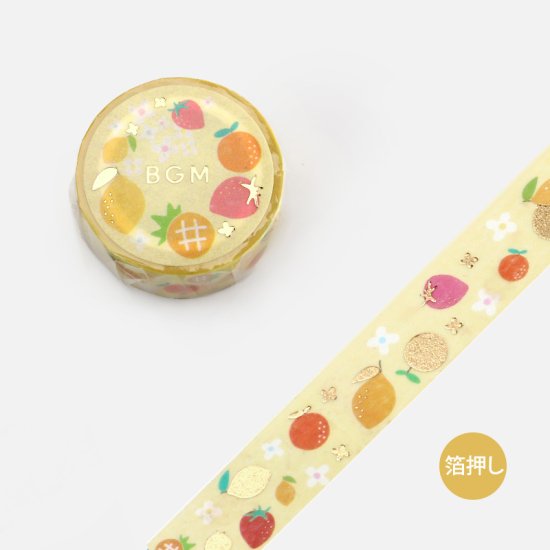 BGM Washi Tape - Life Foil Stamping Fruits Vitamin