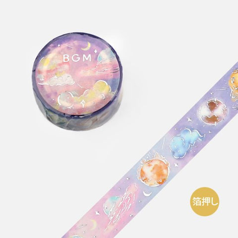 BGM Washi Tape - Life Foil Stamping Small Cosmo
