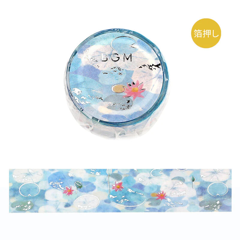 BGM Washi Tape -  Dreaming Scenery - Lotus Pond