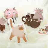 BGM Flake Sticker - Nyan Cafe - Chocolate