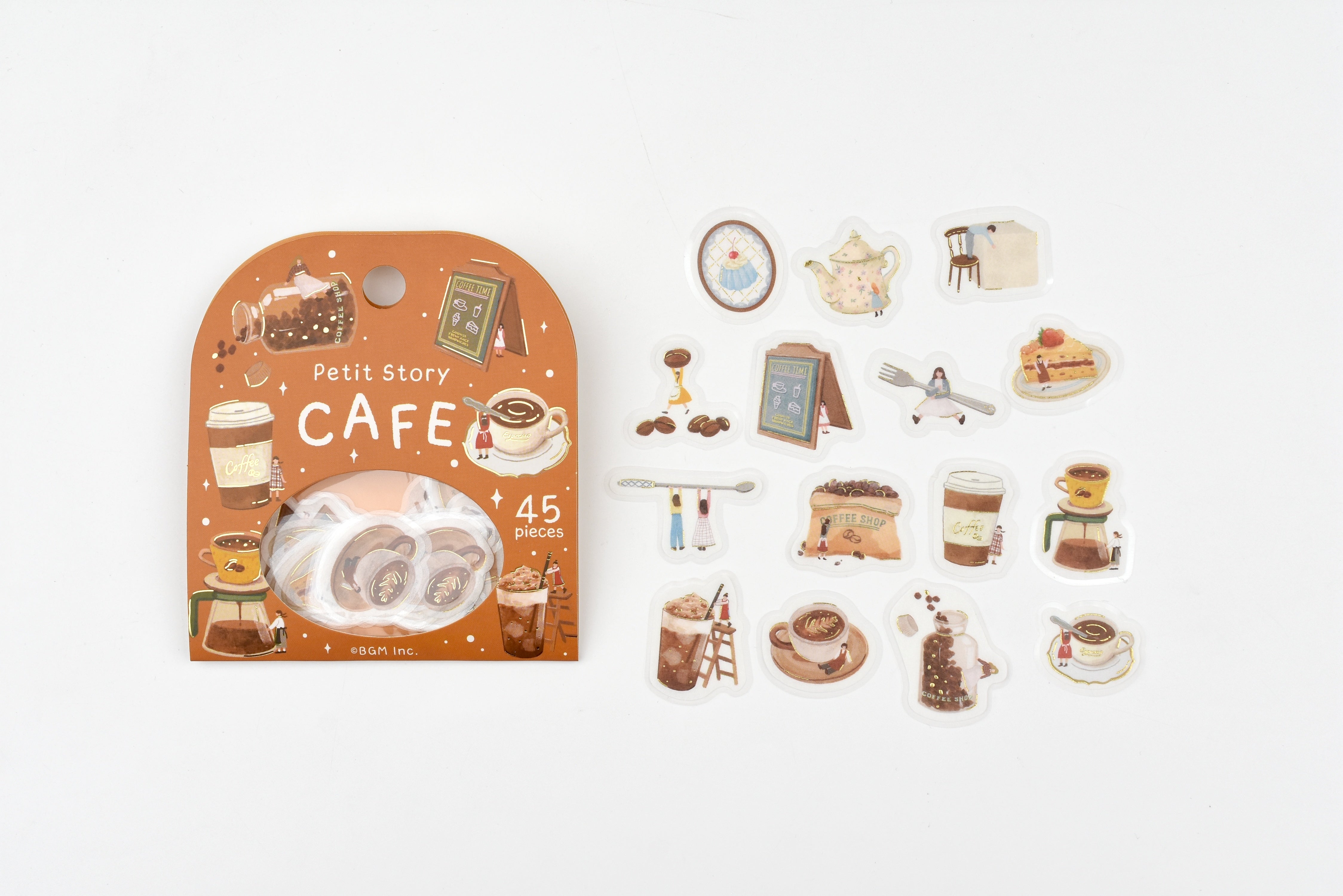 BGM Flake Stickers - Foil Stamping - Petit Story – Yoseka Stationery