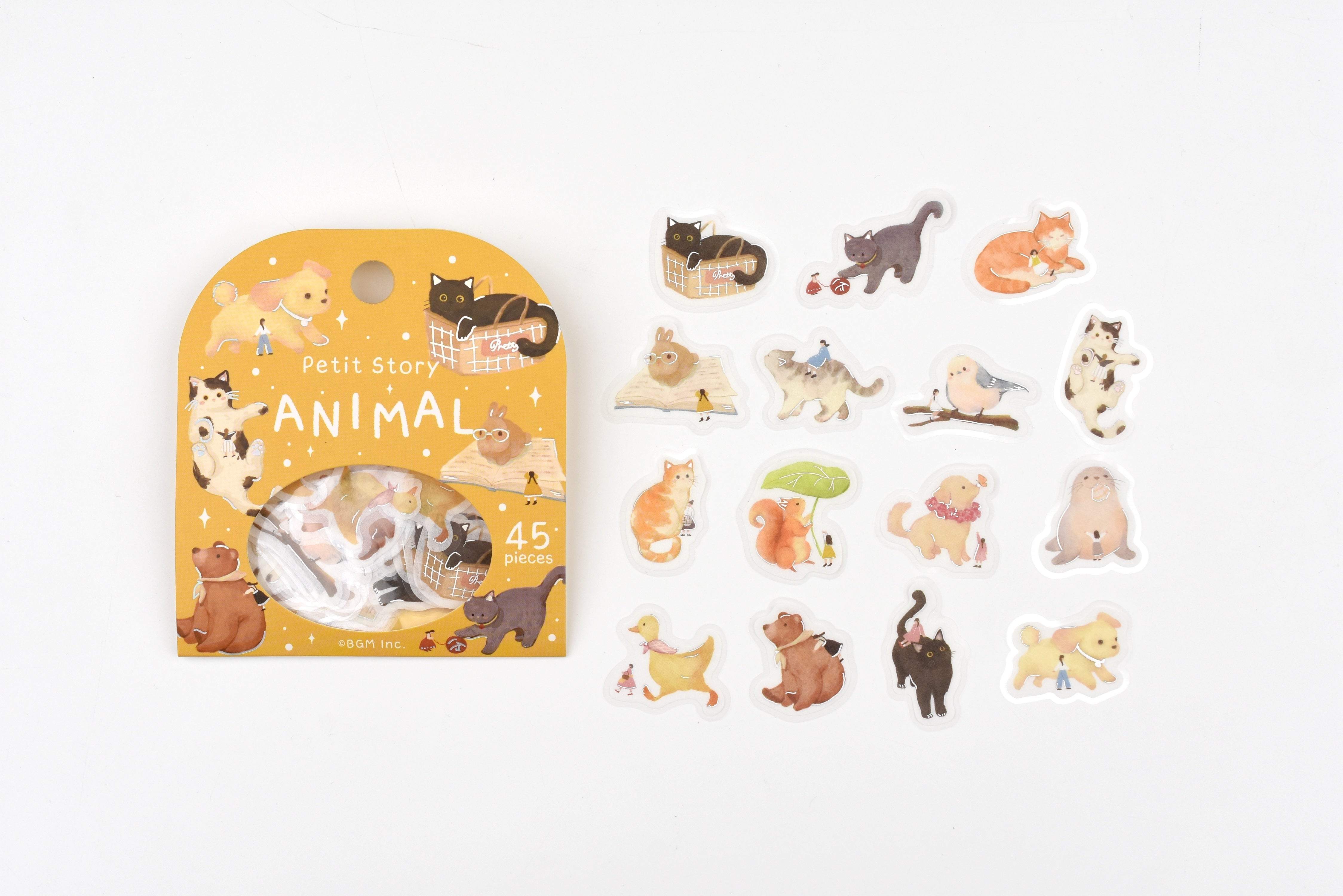 BGM Flake Stickers - Foil Stamping - Petit Story – Yoseka Stationery