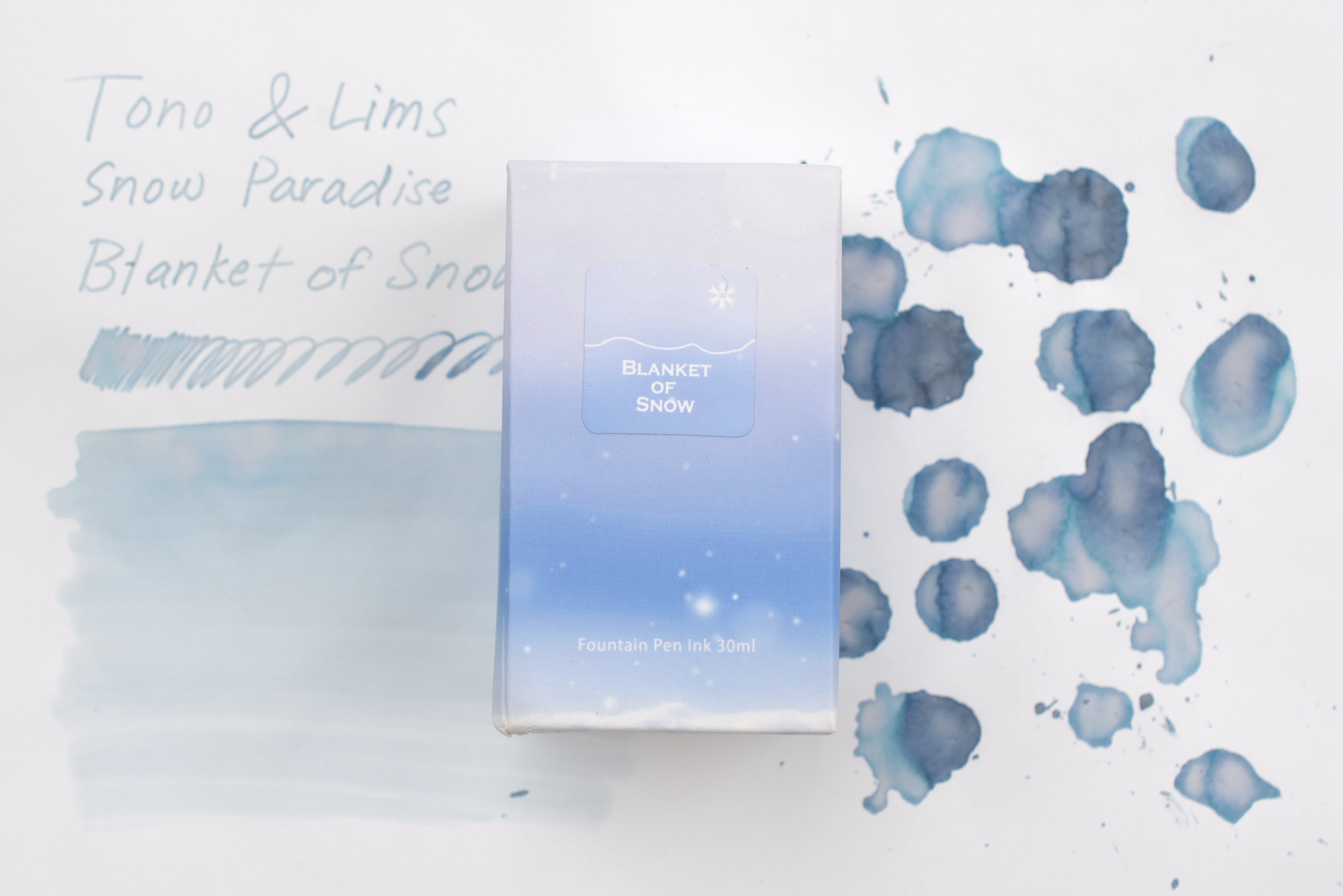 Tono & Lims Ink Bottle - Snow Paradise - Blanket of Snow - 30ml