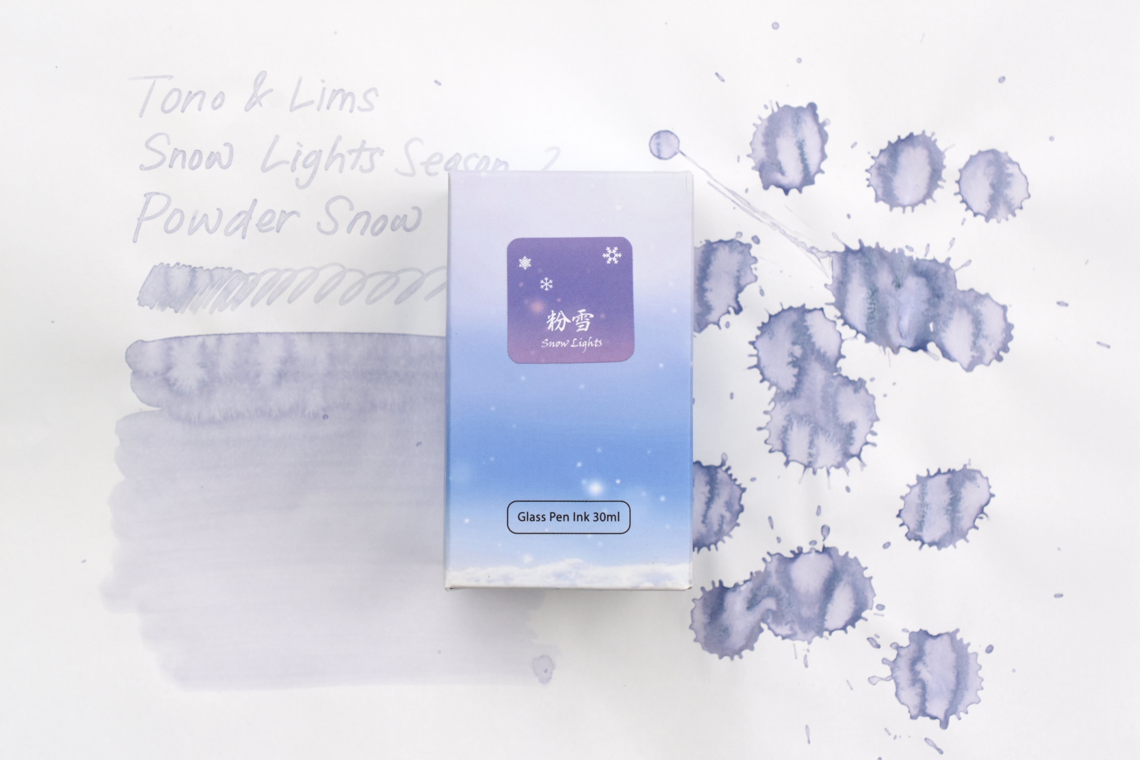 Tono & Lims Ink Bottle - Snow Lights - Season 2 - 粉雪 - Powder Snow - 30ml