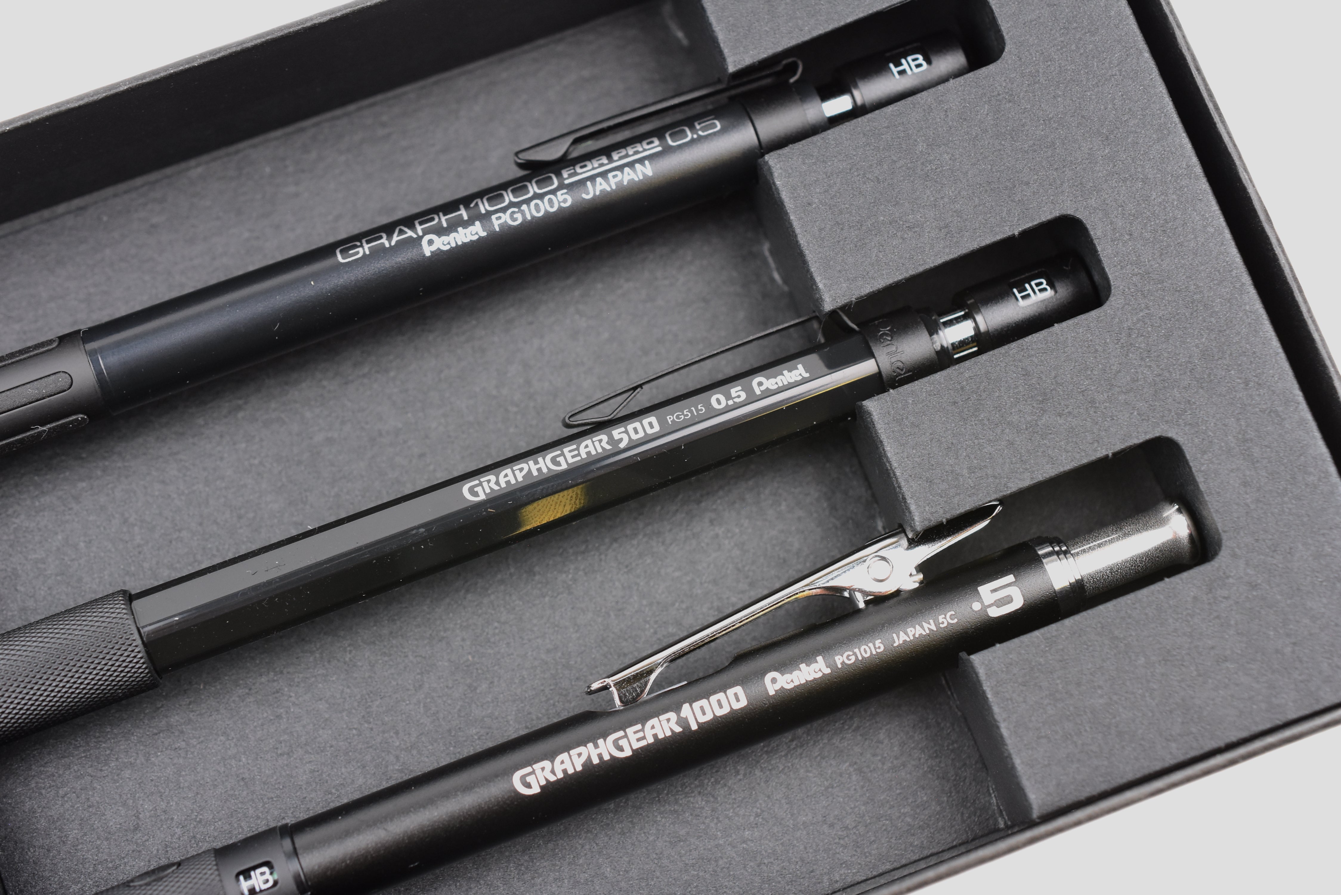 Pentel GraphGear Drafting Mechanical Pencil - 60th Anniversary Limited Edition - Set of 3