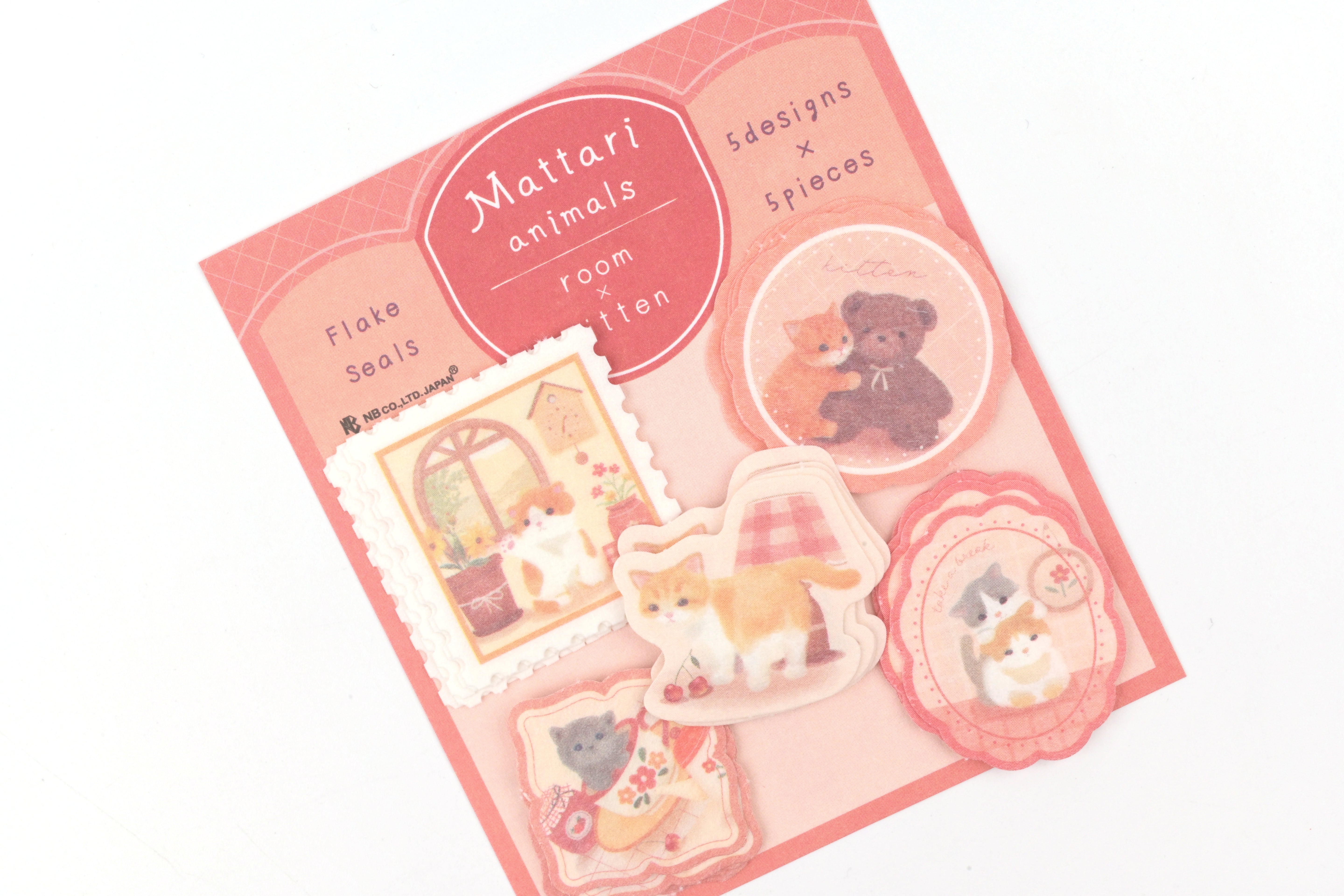 NB Flake Stickers - Mattari Animals - Day -  Room x Kitten