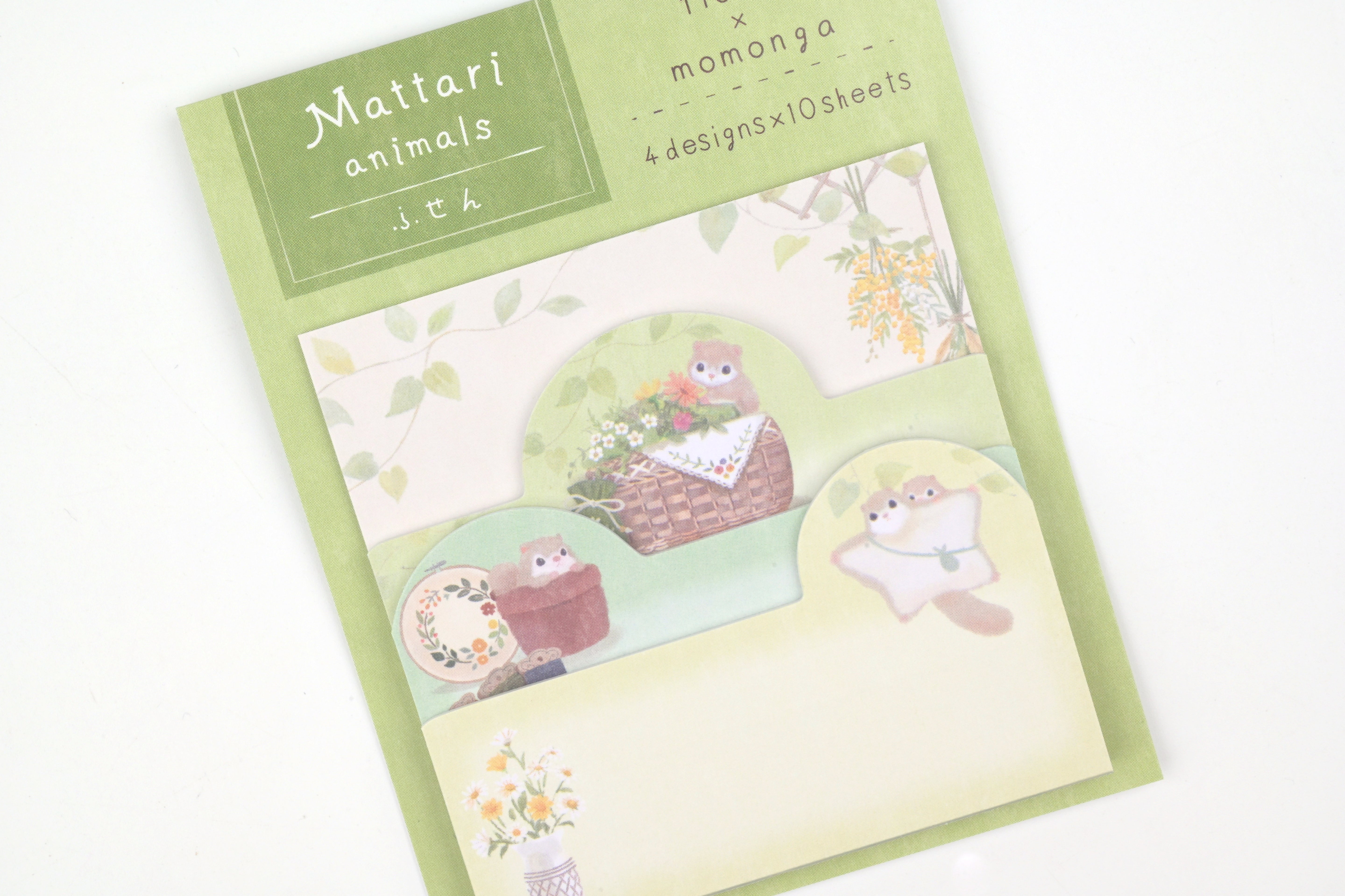 NB Sticky Notes - Mattari Animals - Day - Flower x Flying Squirrel