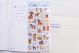 Kamio Illustrated Picture Book Stickers - Toy Poodle