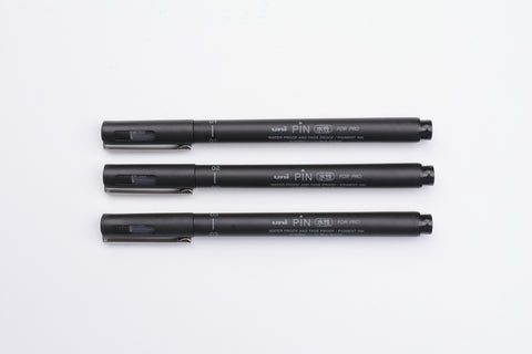 Uni Pin Fineliner Pen - For Pro - Black