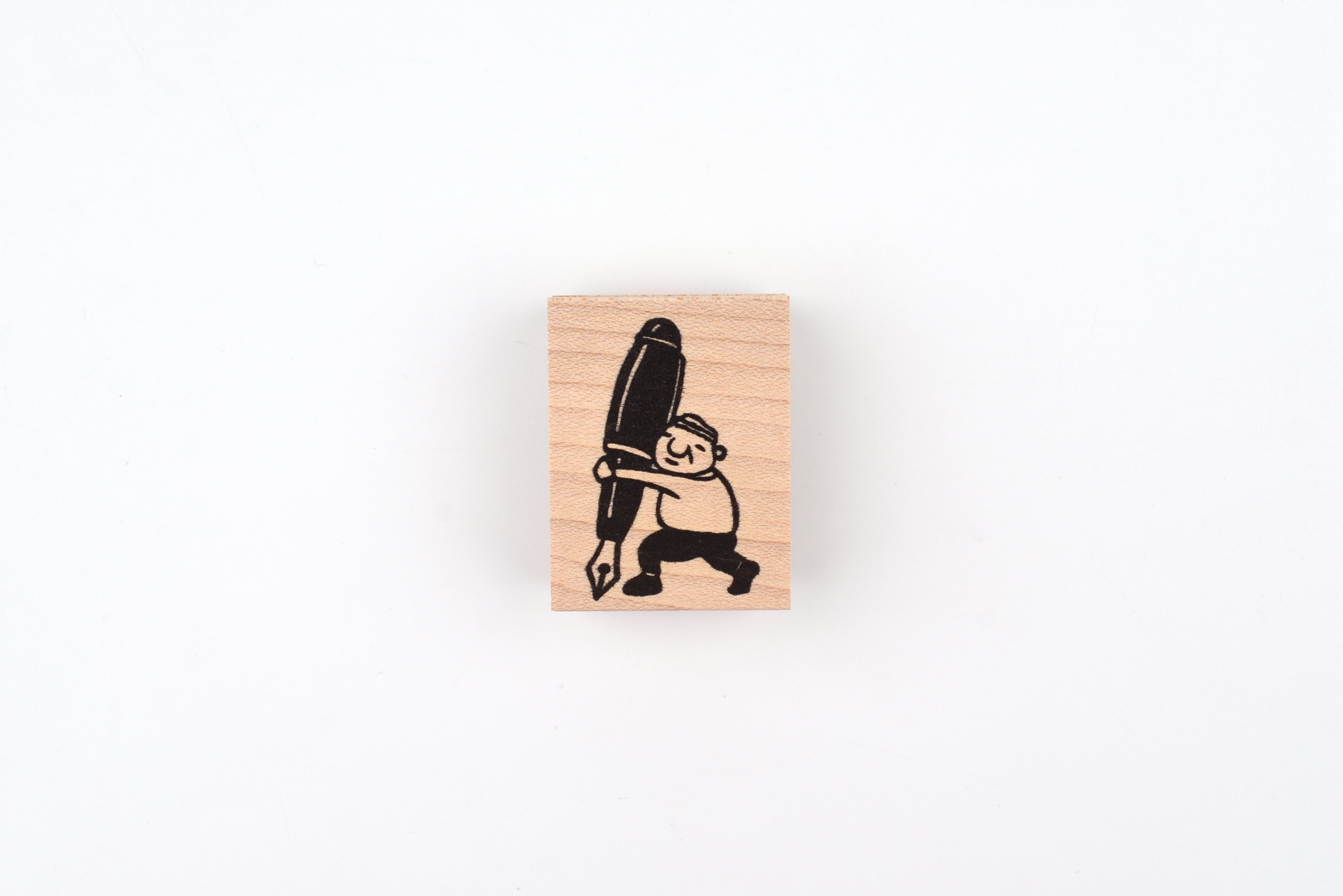 RiraRira Wooden Rubber Stamp - Chief Iwai's Fountain Pen