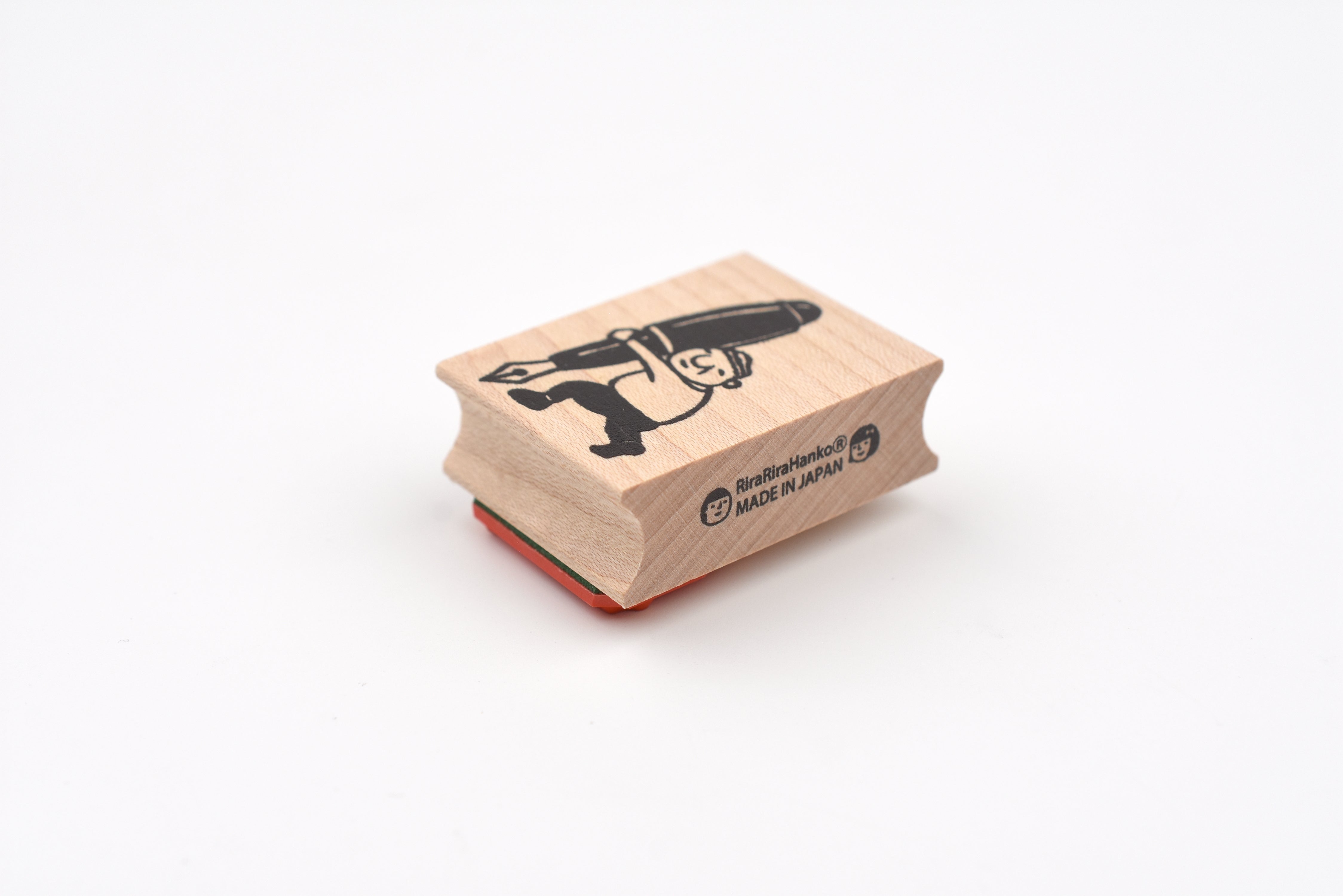 RiraRira Wooden Rubber Stamp - Chief Iwai's Fountain Pen