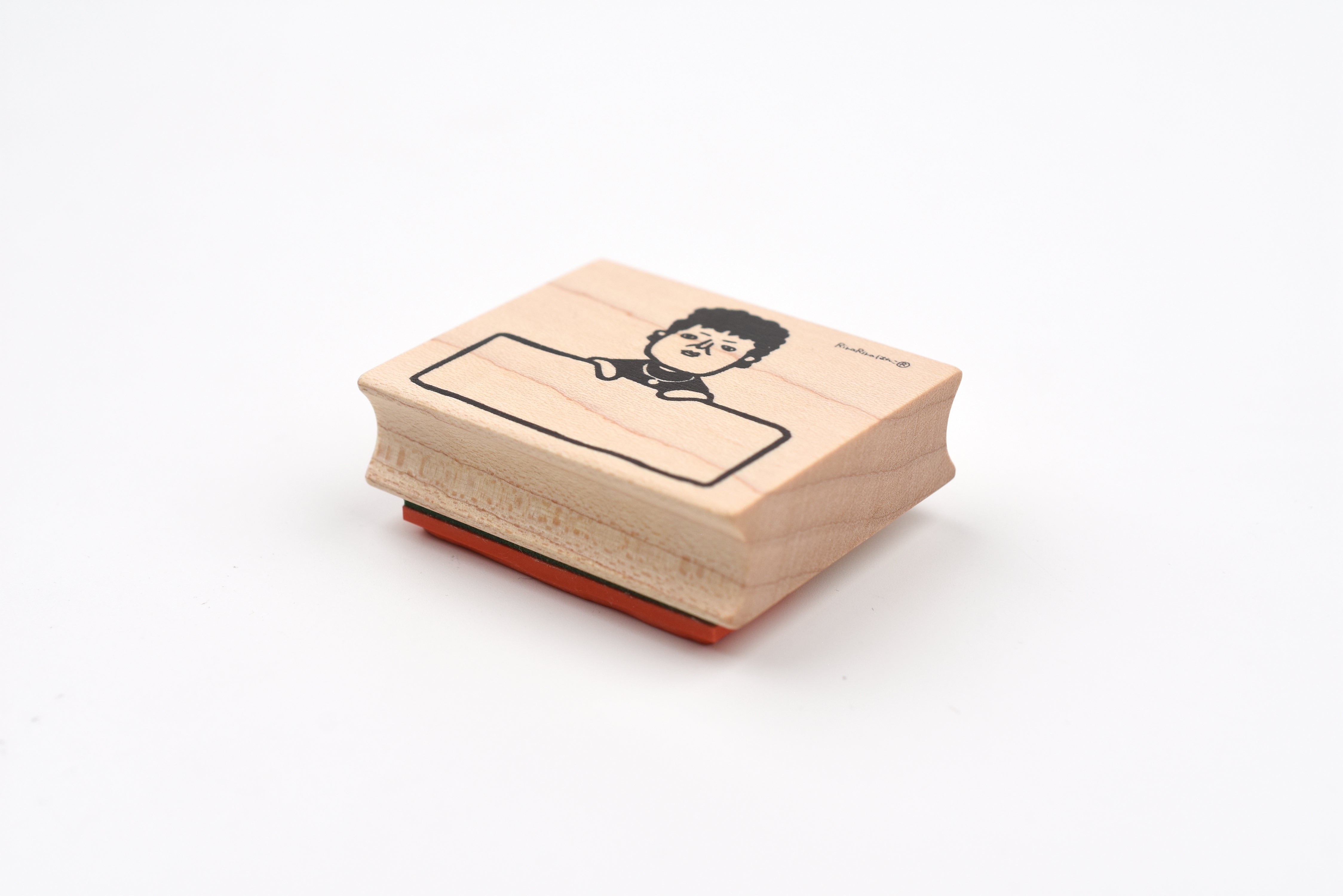 RiraRira Wooden Rubber Stamp - Seki-san's Message Frame