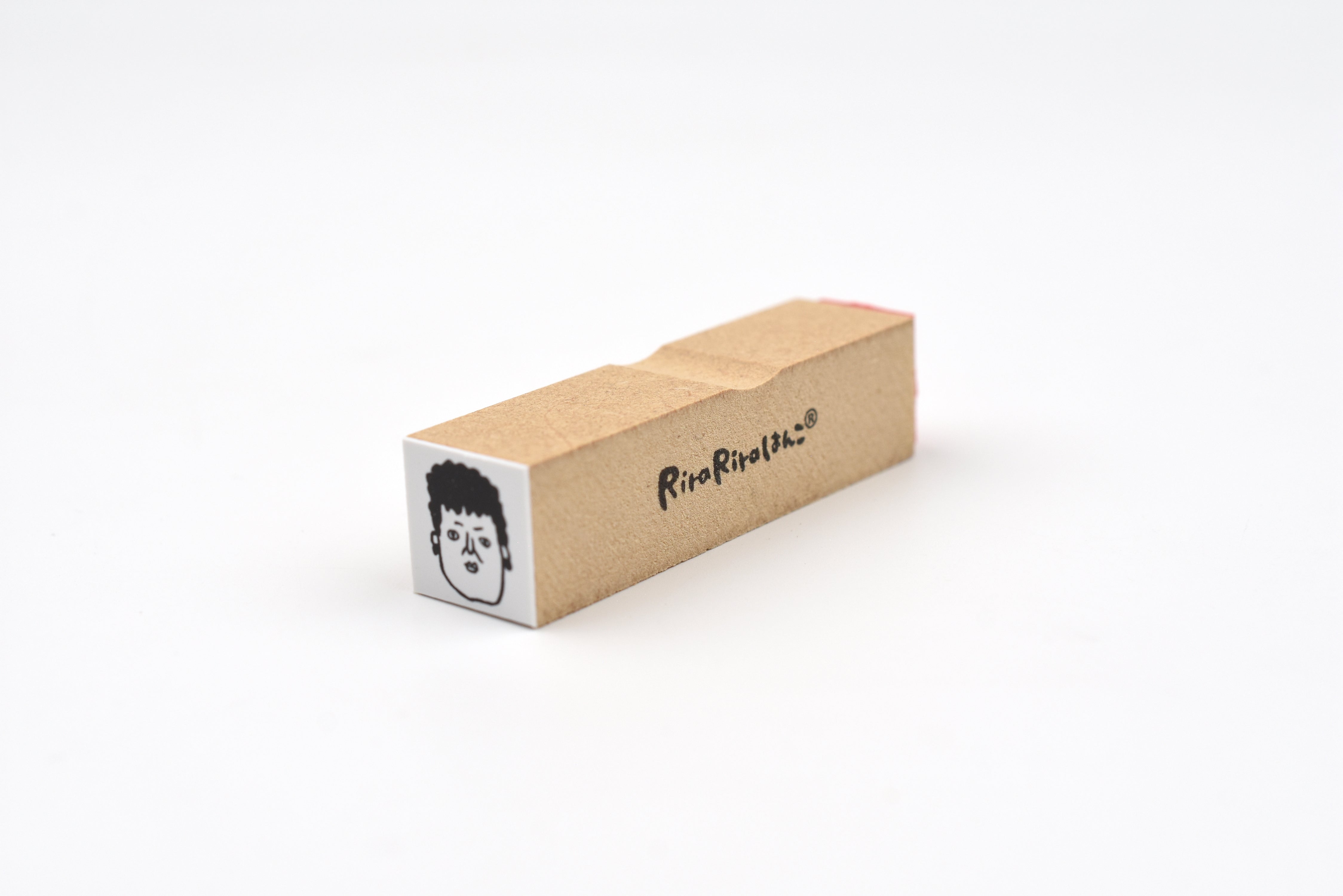 RiraRira Wooden Rubber Stamp - Seki-san's Face
