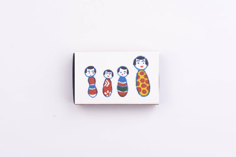 Classiky - Matchbox Small Flake Stickers - KOKESHI Doll