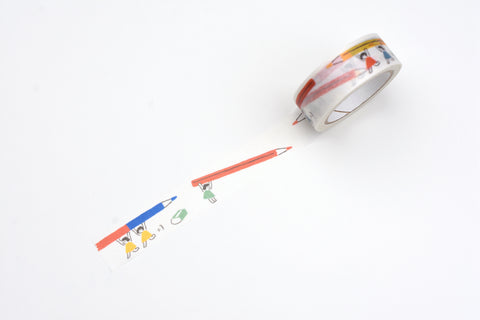 Furukawa From Me Washi Tape - Tiny Helpers and Pencil
