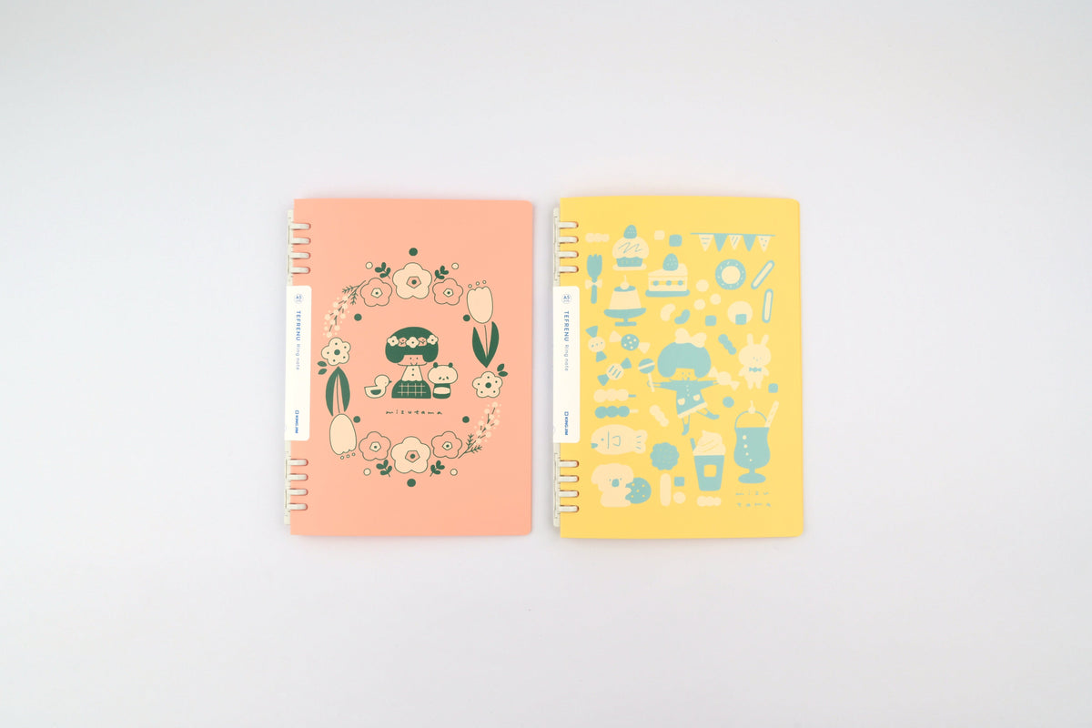 KING JIM x mizutama Ring Notebook - Tefrenu - A5