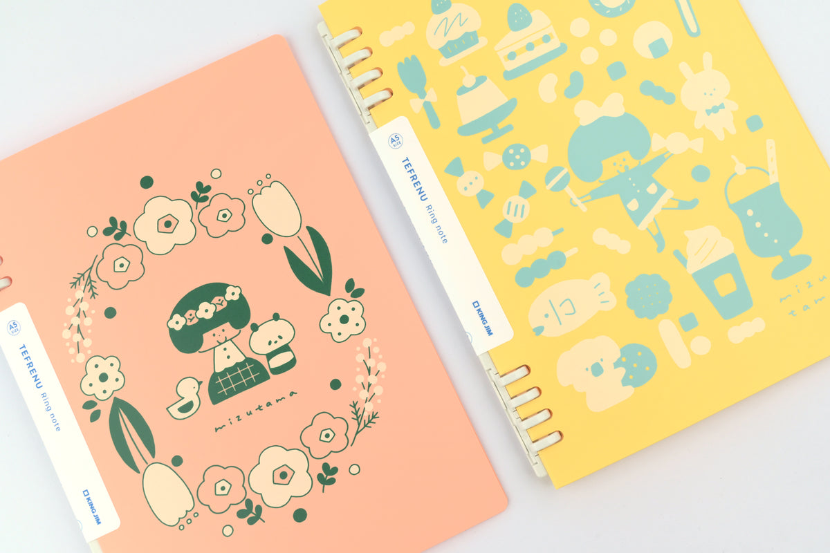 KING JIM x mizutama Ring Notebook - Tefrenu - A5