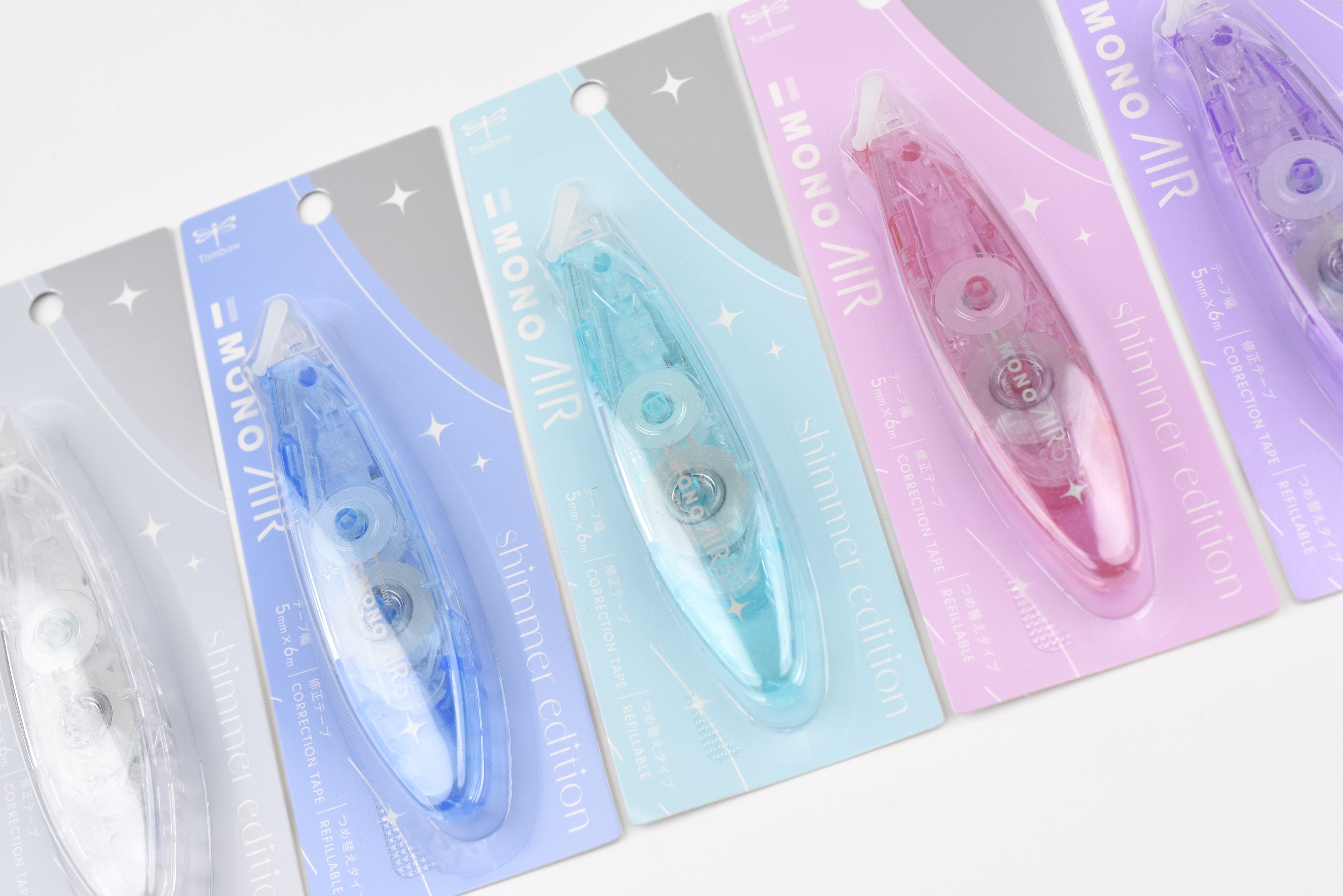 Tombow Mono Air Refillable Correction Tape - Pen Type - Shimmer Edition