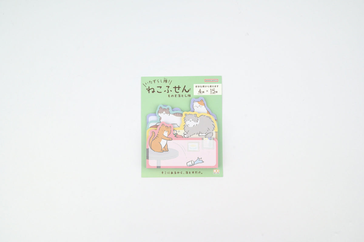Sun-Star Sticky Notes - Mischief Squad - Cats Dropping Things