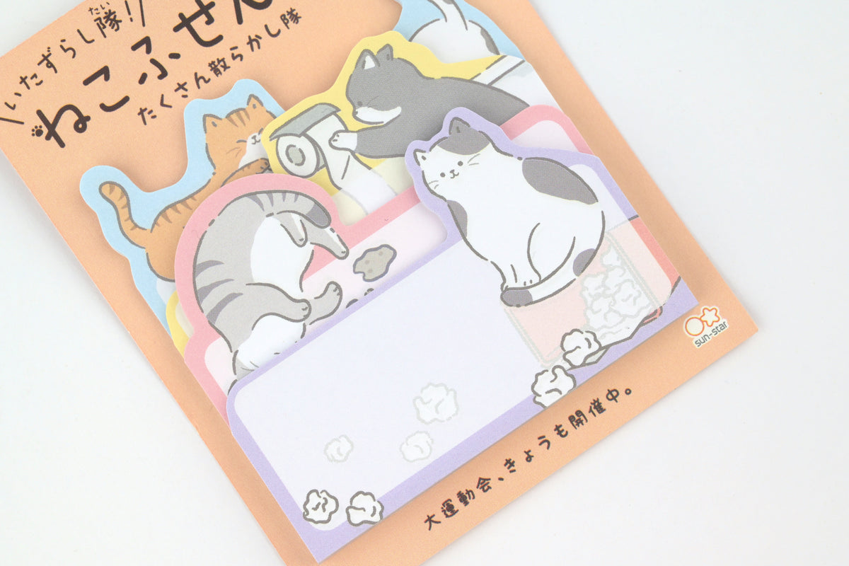 Sun-Star Sticky Notes - Mischief Squad - Messy Cats