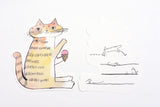 Classiky - Toranekobonbon Cat Cutout Message Cards