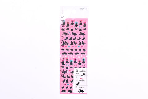 Midori Planner Sticker - Fancy Black Cats