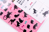 Midori Planner Sticker - Fancy Black Cats