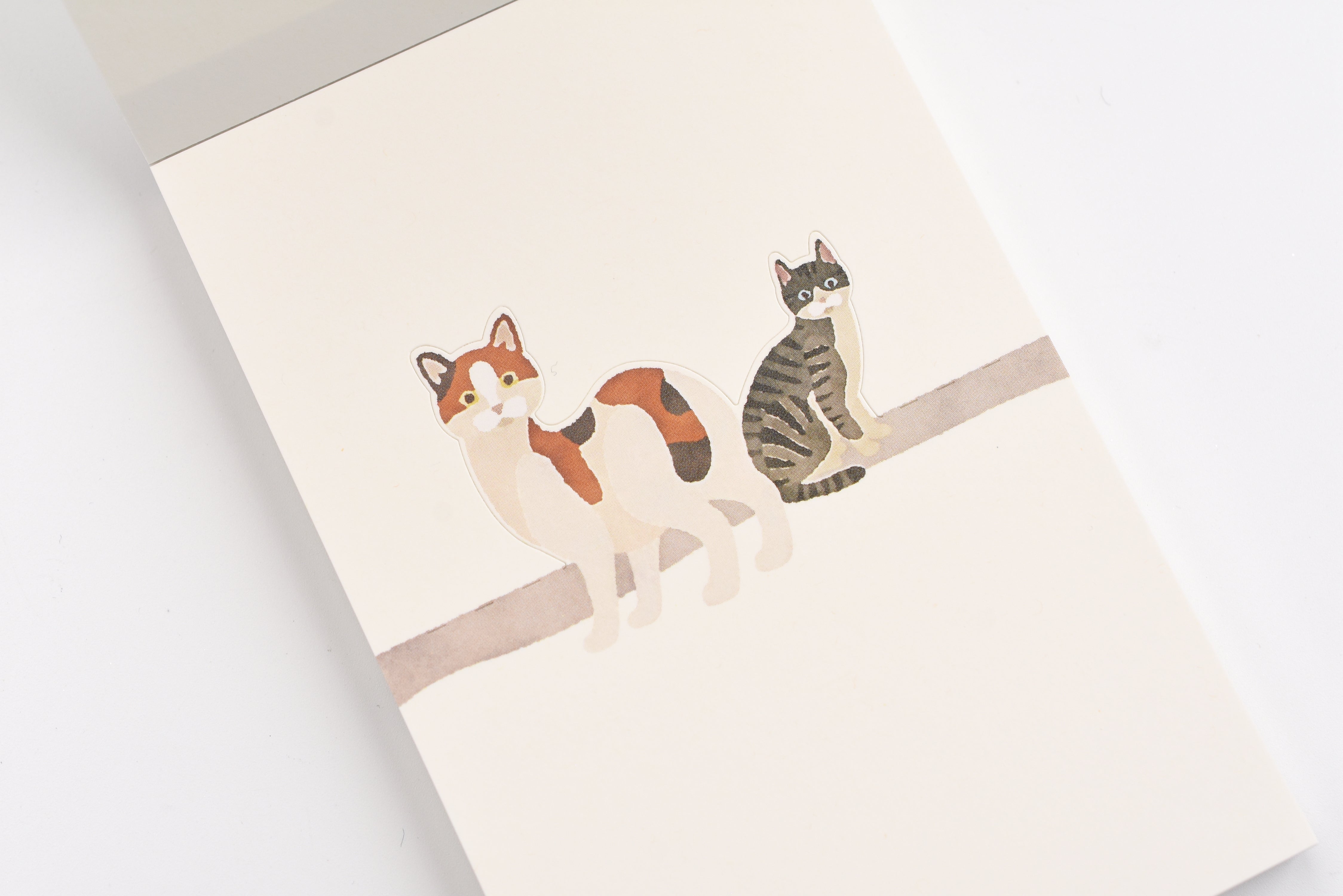 Marumo Printing - Die-Cut Stand Message Pad - Cats