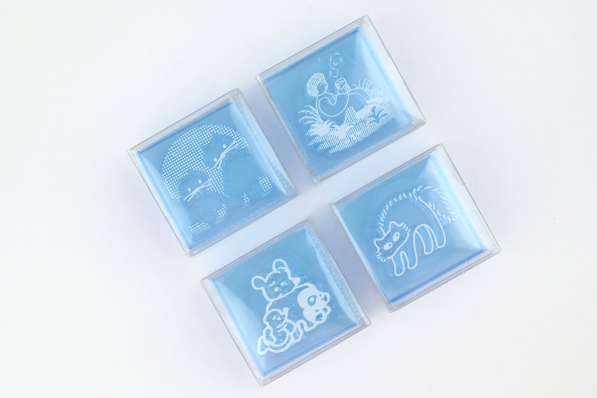 Hitotoki Kori Jirushi Clear Blue Stamp - Large - 3rd Edition