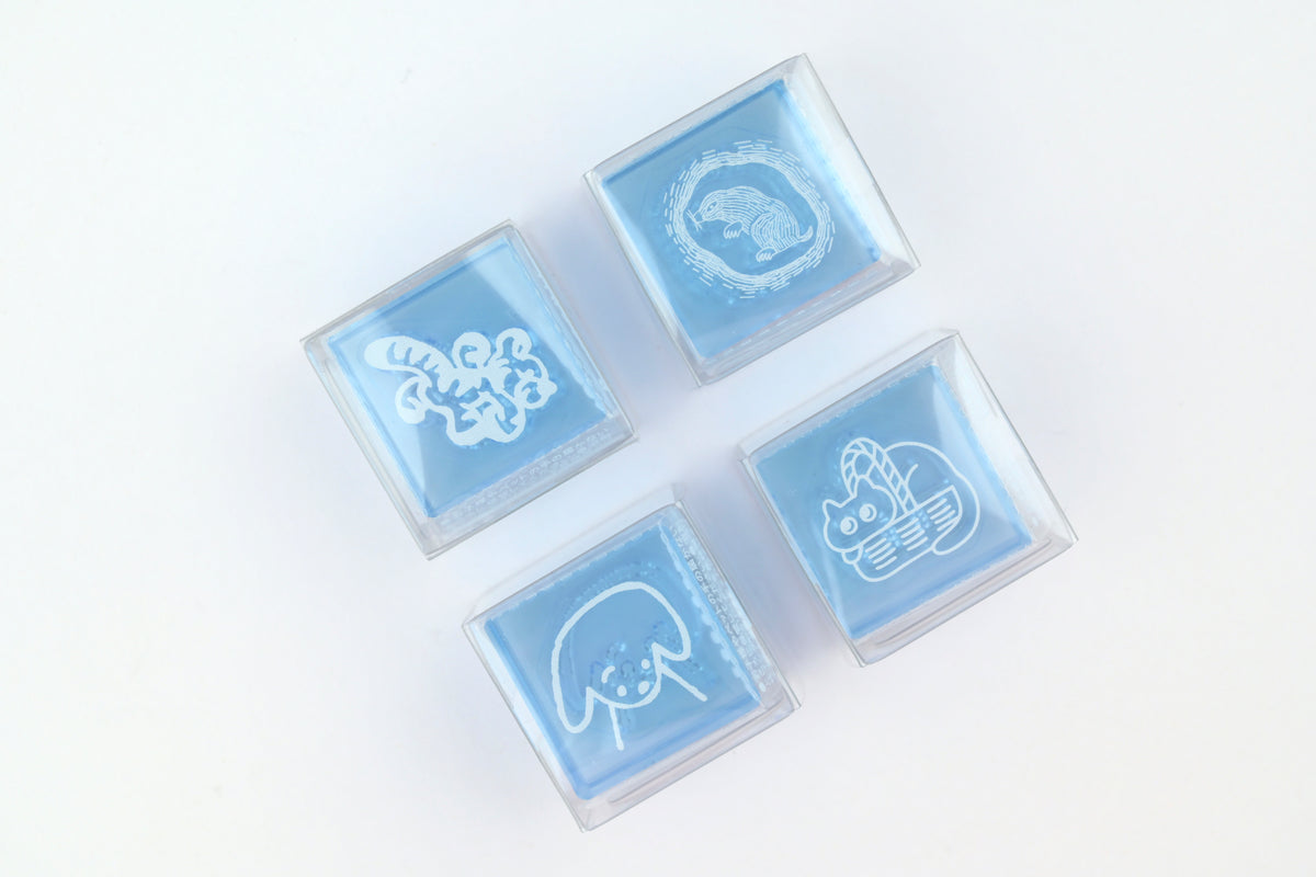 Hitotoki Kori Jirushi Clear Blue Stamp - Small - 3rd Edition