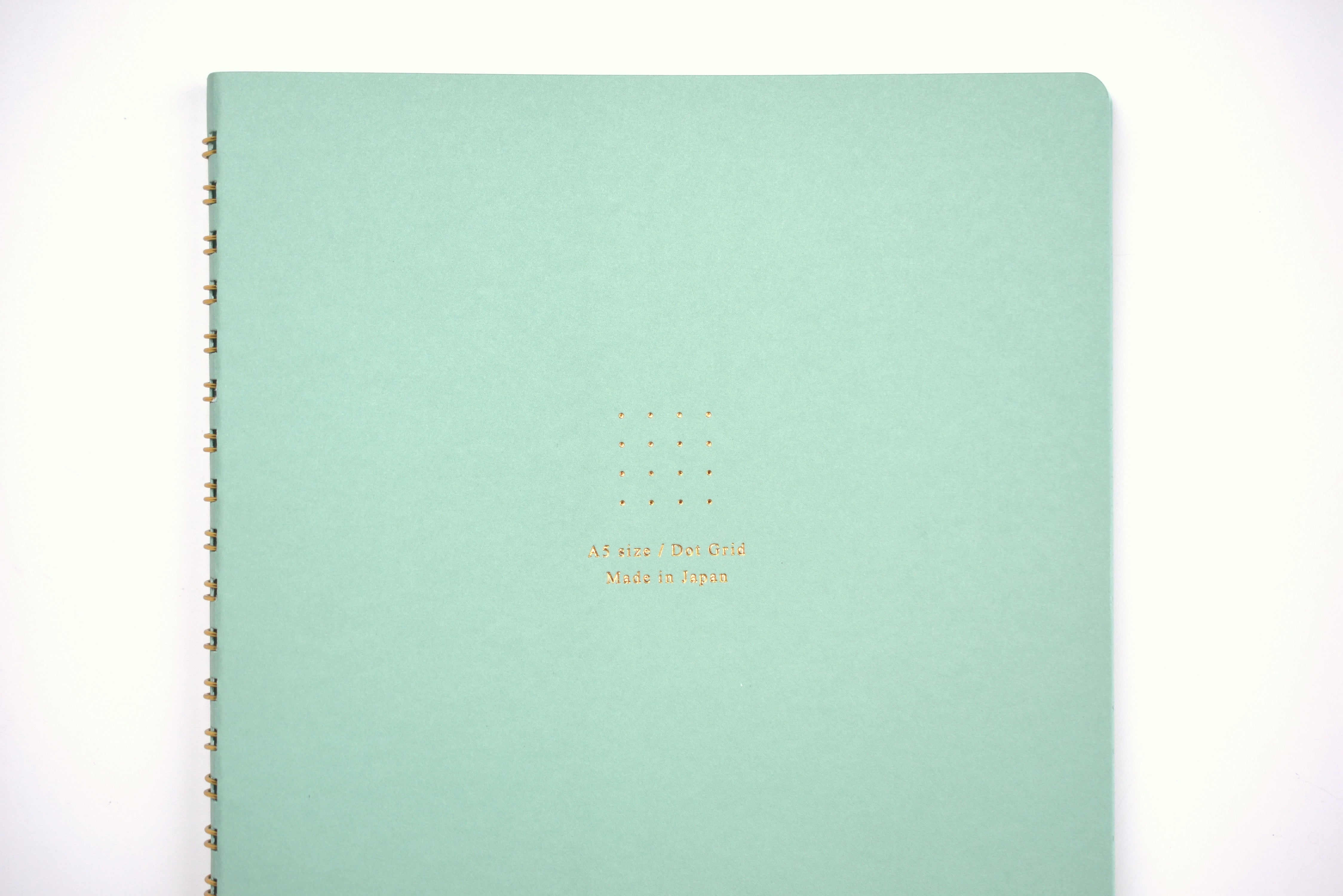 MD Ring Notebook Soft Color - A5 - Dot Grid - Green