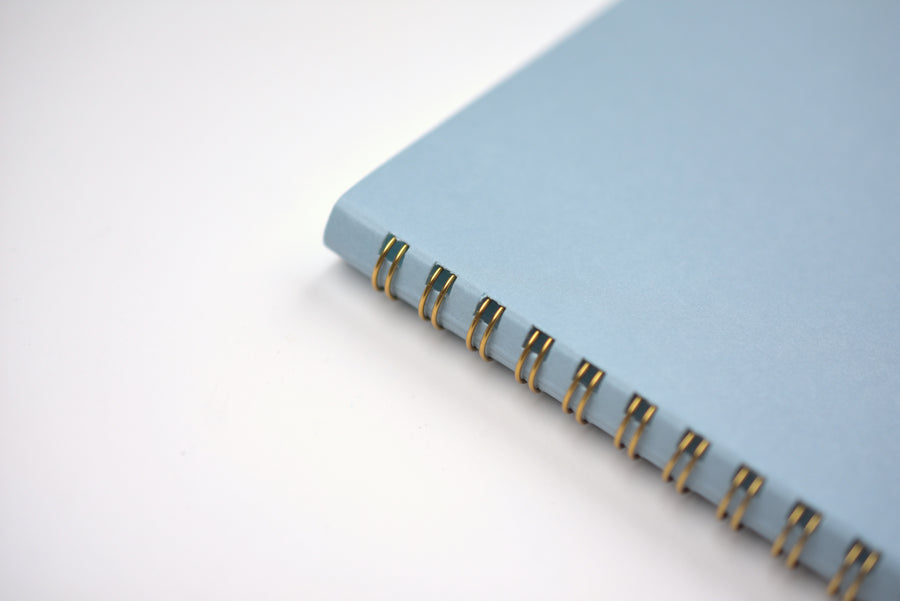 Midori Ring Notebook Soft Color - A5 - Dot Grid - Blue