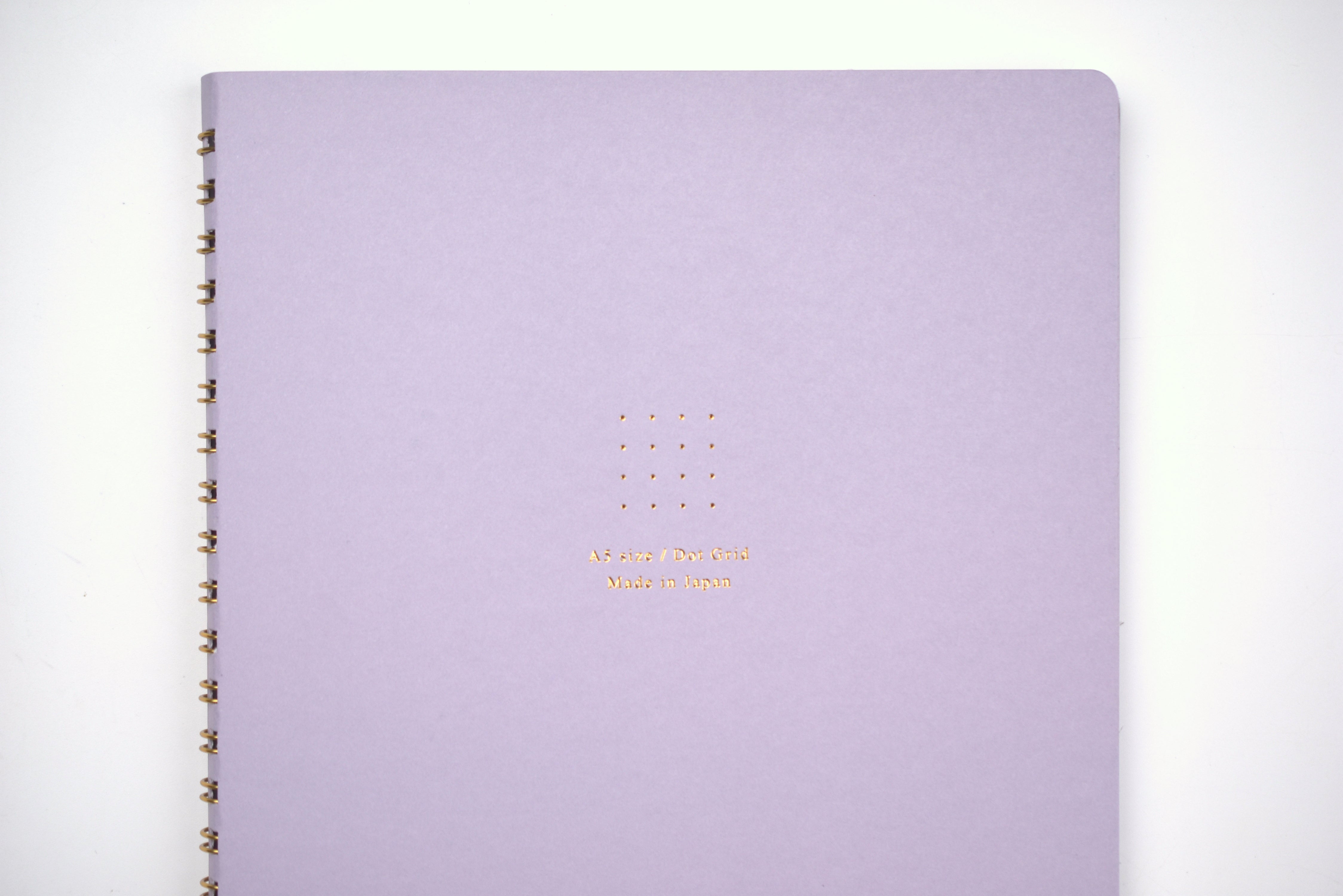 Midori Ring Notebook Soft Color - A5 - Dot Grid - Purple – Yoseka