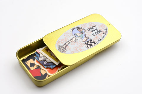 SEAL-DO Alice In Wonderland Flake Sticker With Tin Case - Open the Door