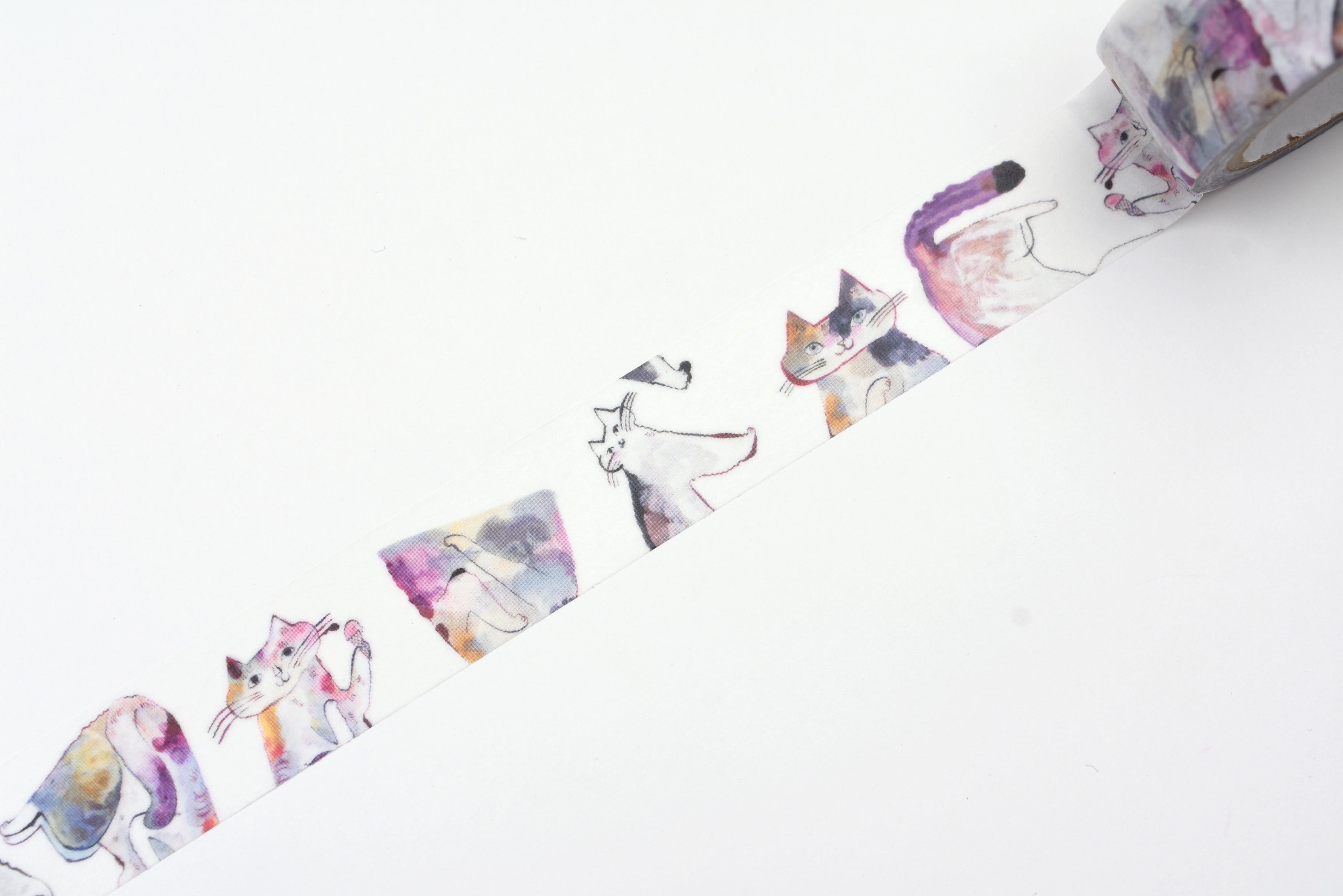 Classiky - Toranekobonbon Washi Tape - Cat Cat Cat - Colors