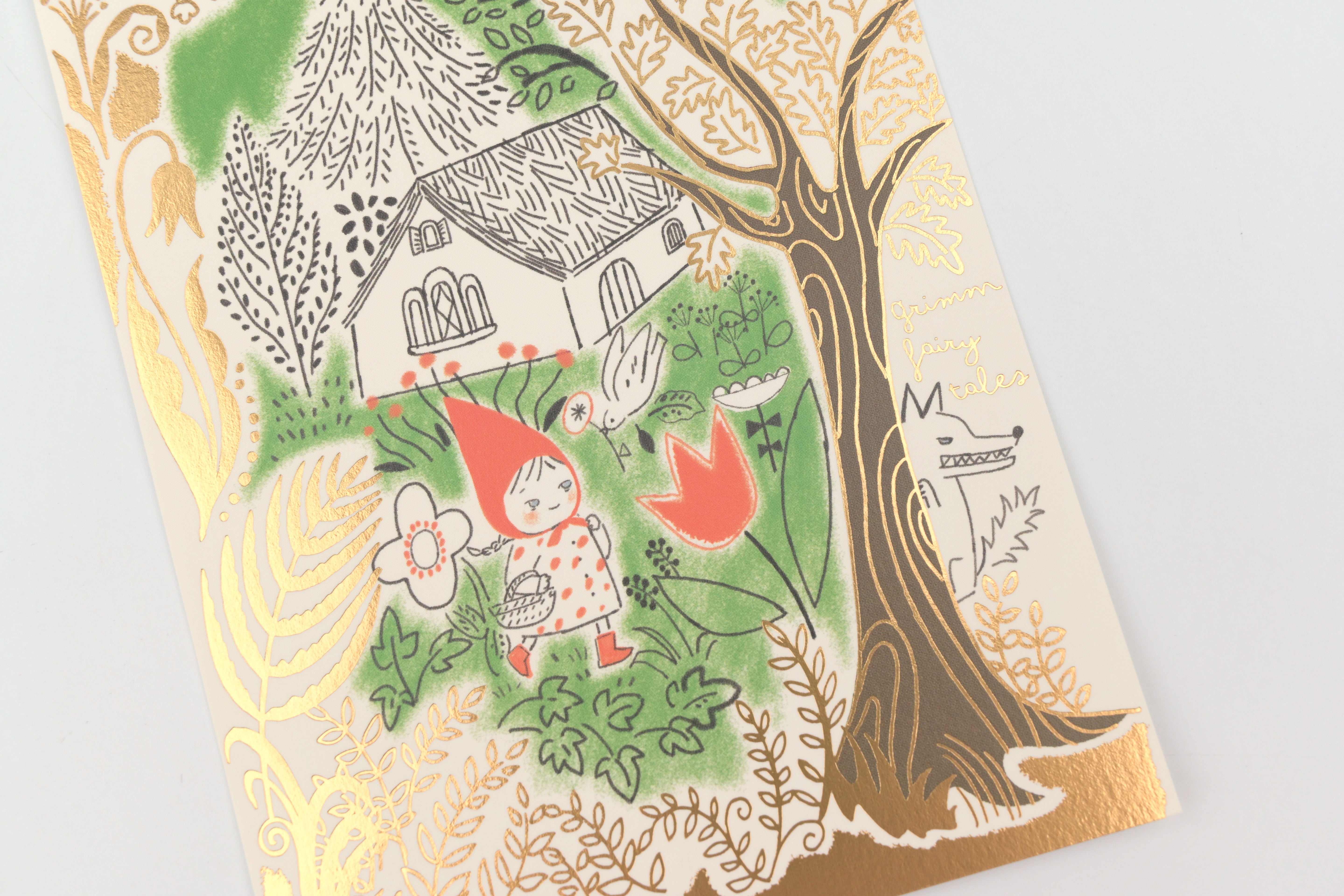 SEAL-DO Foil-stamped Postcard - Fairytale Jewel - Little Red Riding Hood