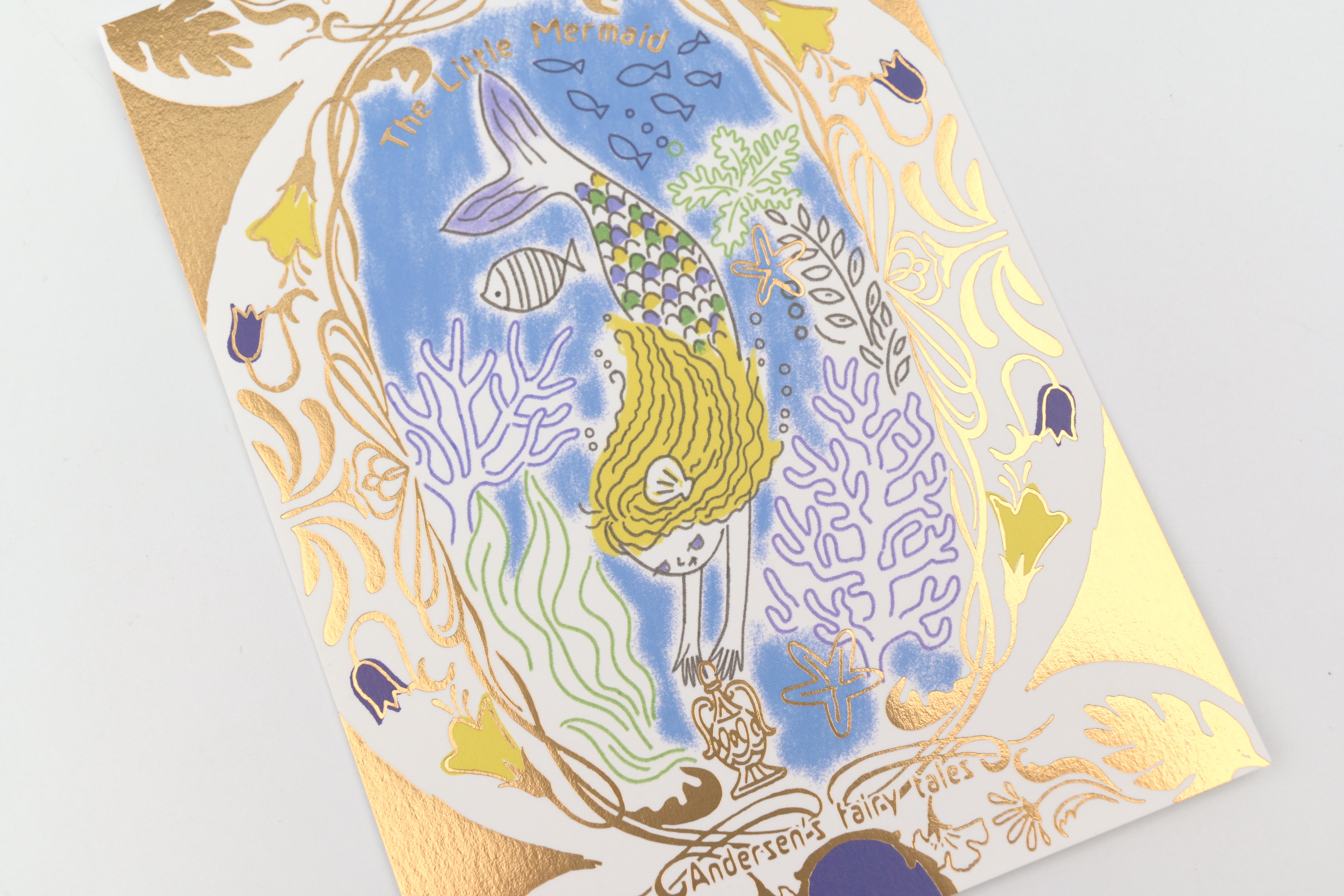 SEAL-DO Foil-stamped Postcard - Fairytale Jewel - The Little Mermaid