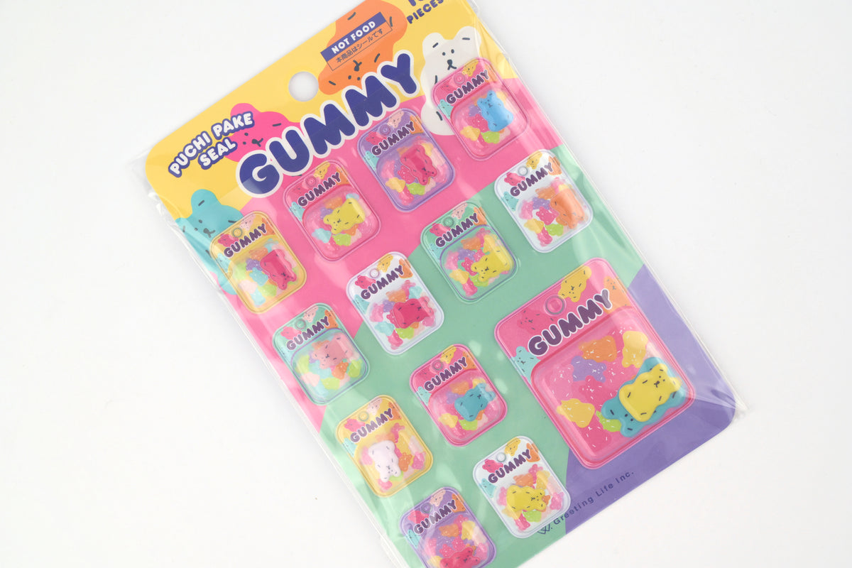 Greeting Life Puchi Pake Stickers - Gummy Bear