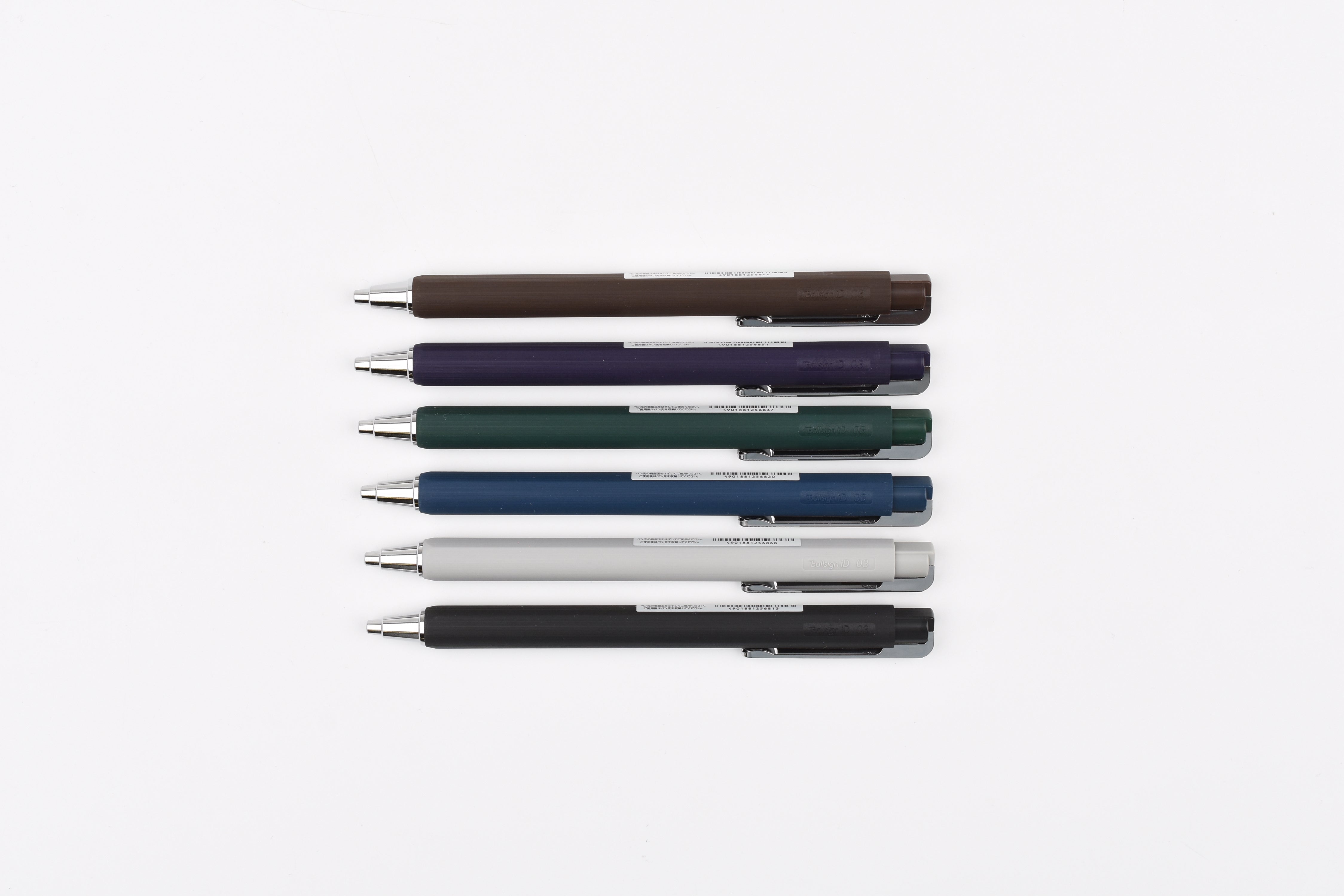 Sakura Ballsign iD Single Retractable Gel Pen - 0.3mm - 6-Color Set