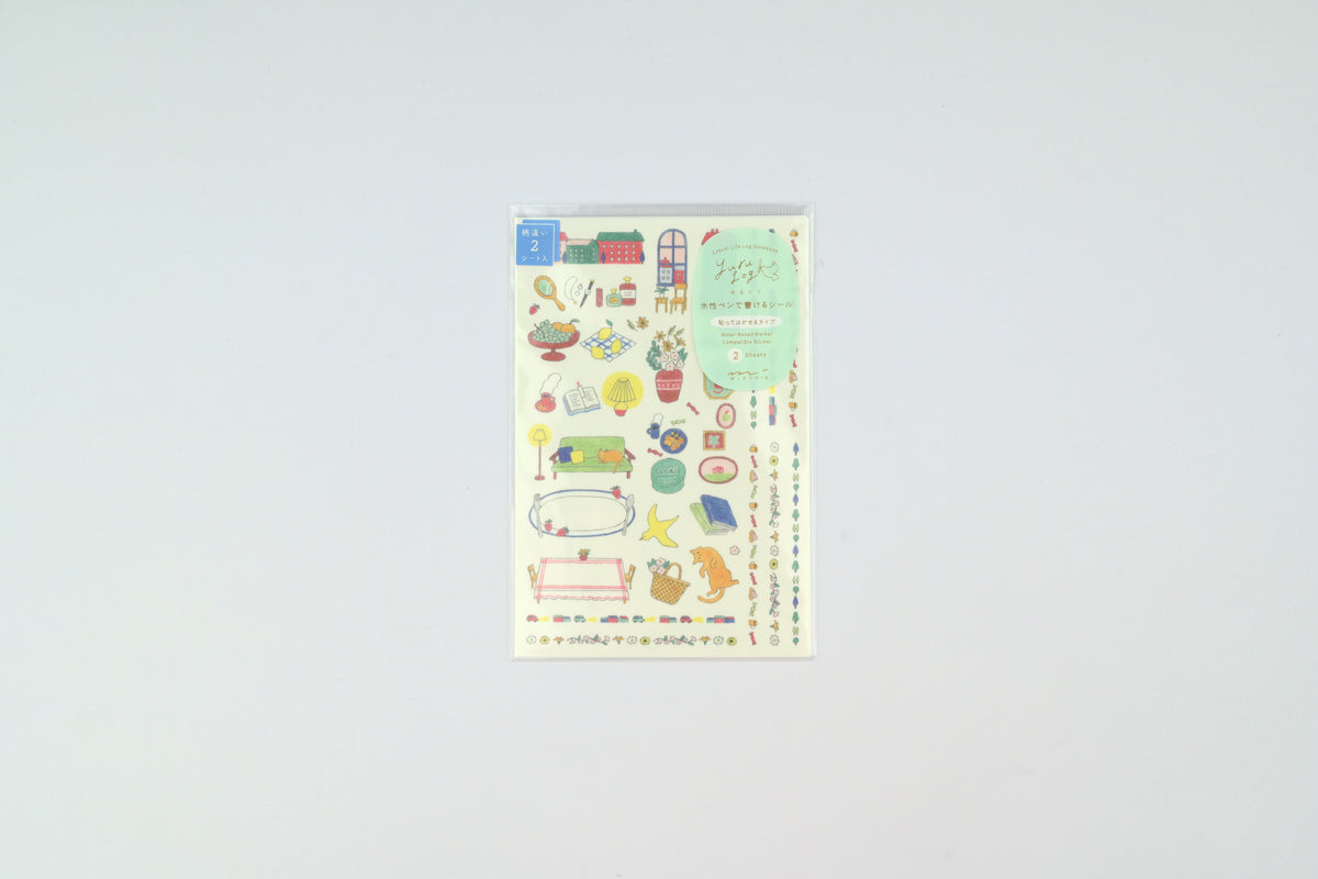 Yuru Log 2 Sheets Sticker - Lifestyle