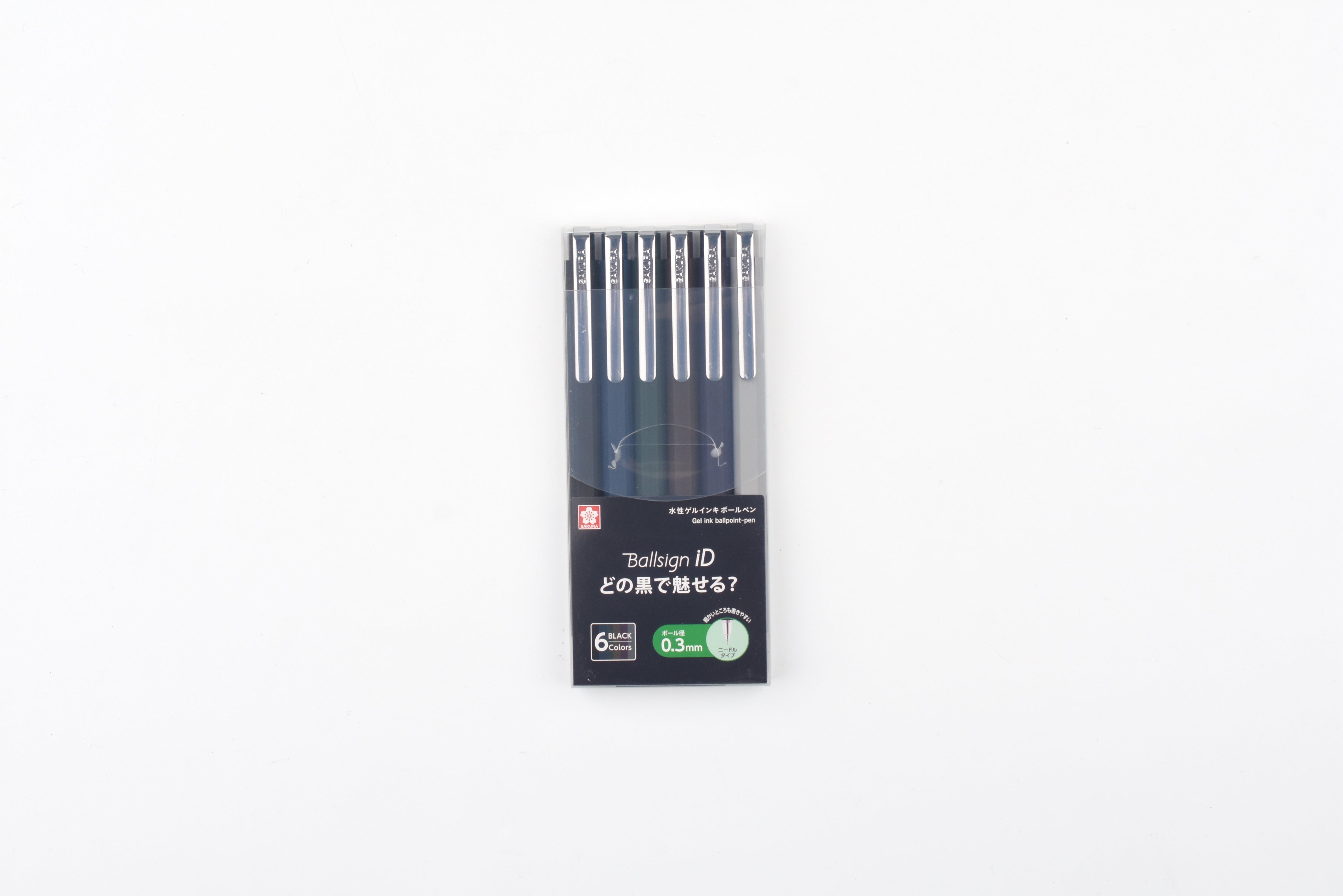 Sakura Ballsign iD Single Retractable Gel Pen - 0.3mm - 6-Color Set