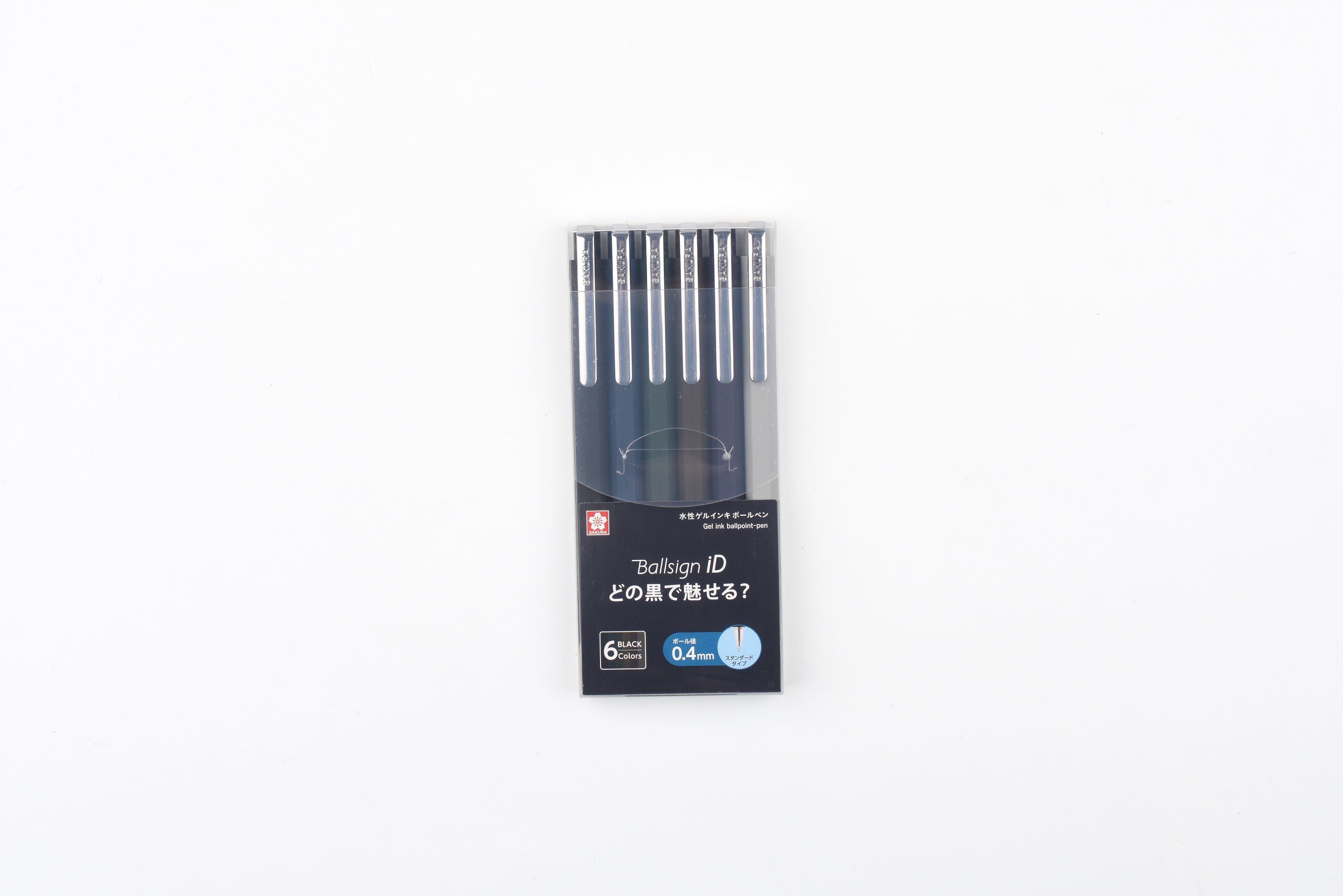 Sakura Ballsign iD Single Retractable Gel Pen - 0.4mm - 6-Color Set