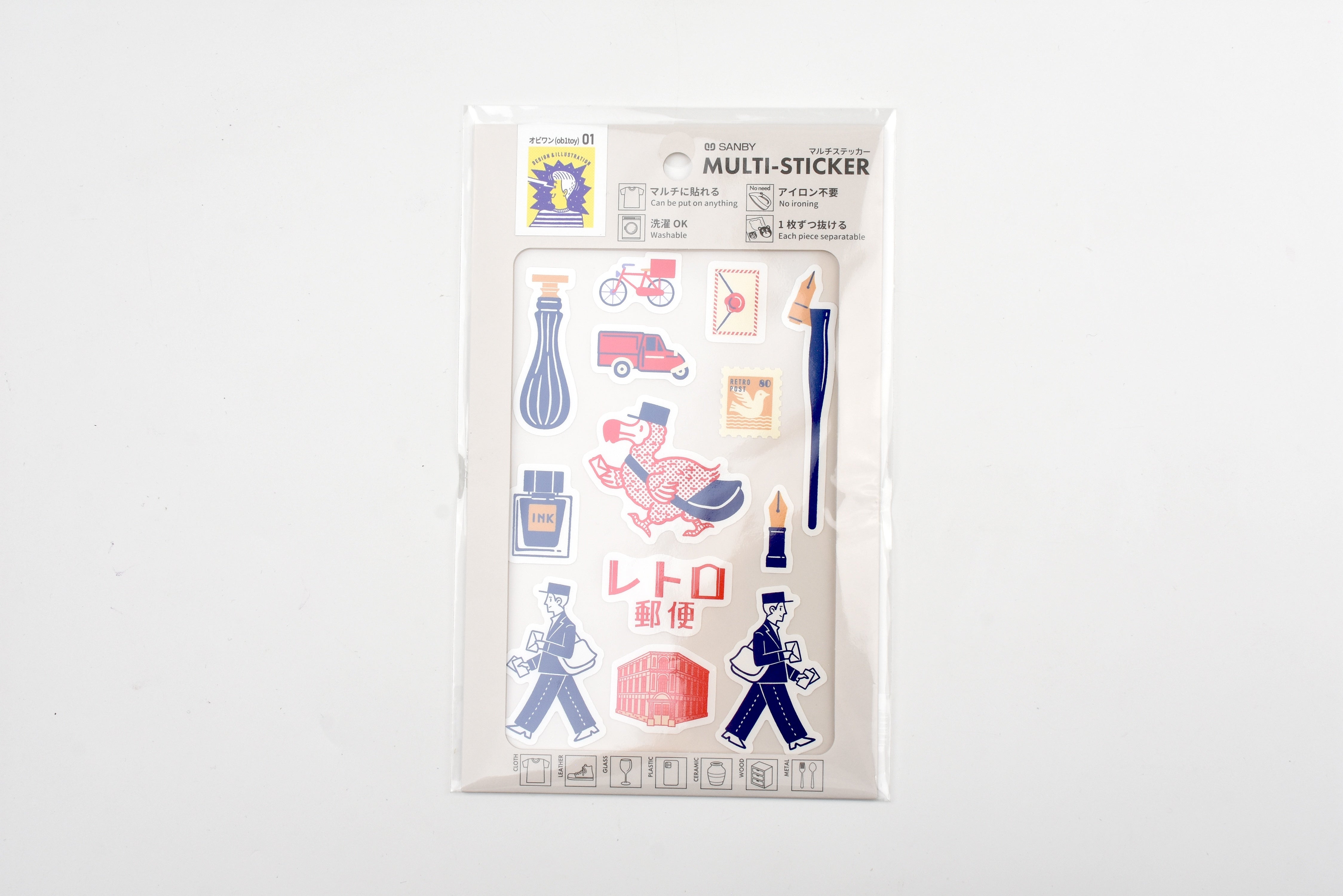 SANBY x Ob1 Multi-Sticker - Retro Postal