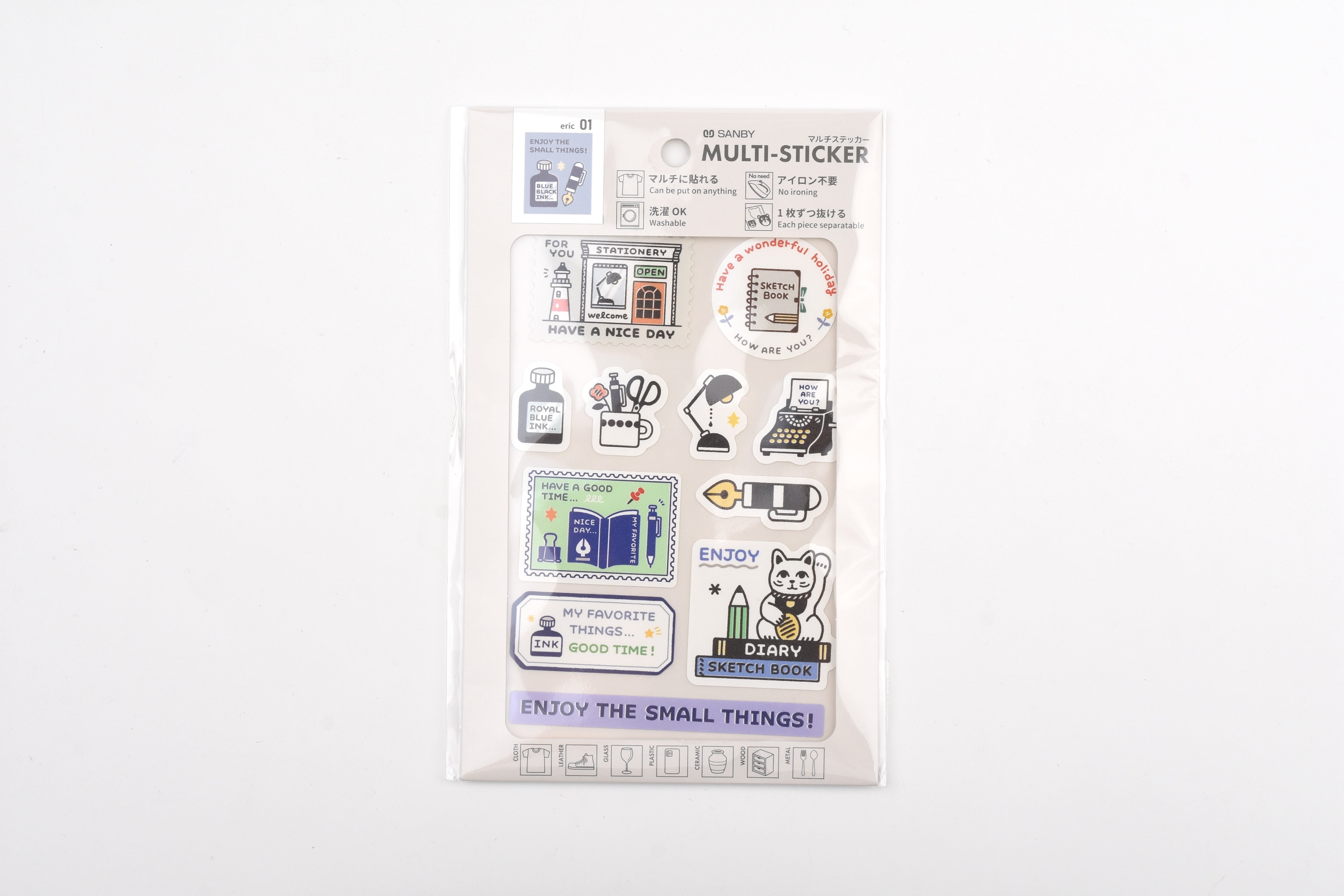 eric x SANBY Multi-Sticker - Enjoy – Yoseka Stationery