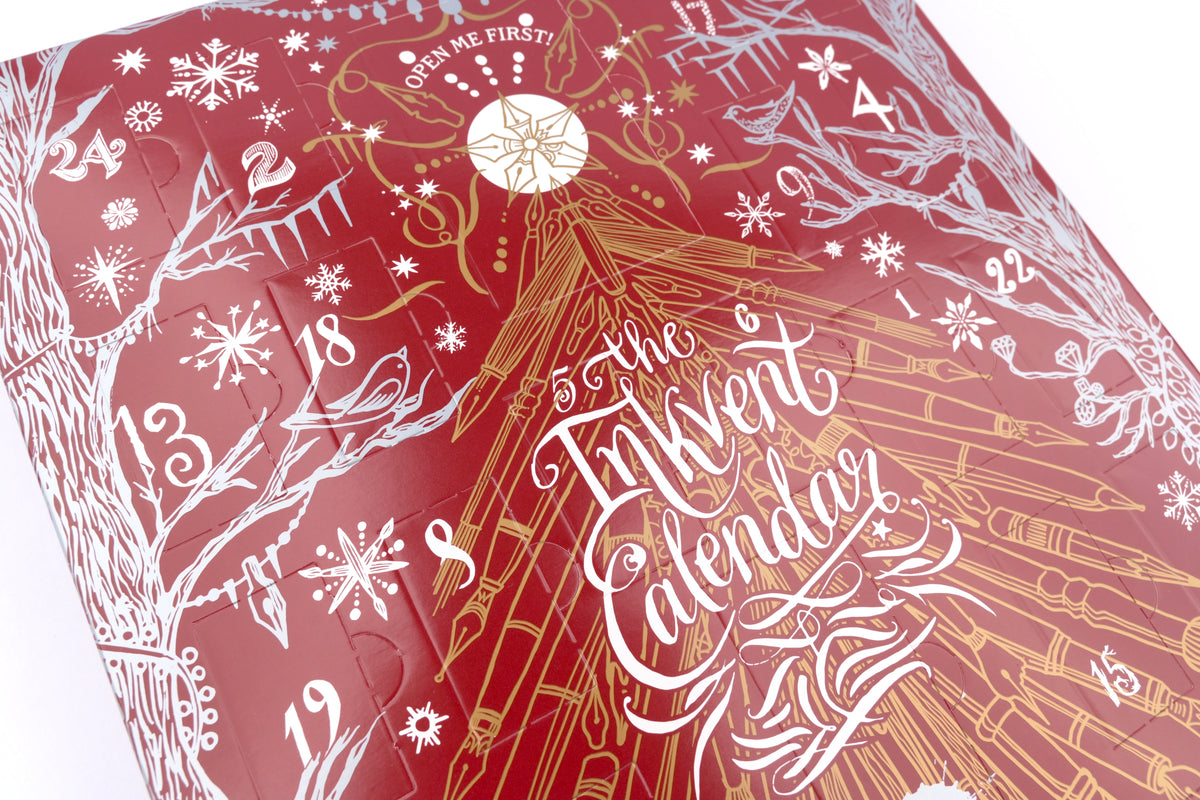 Diamine 2026 Inkvent Calendar Fountain Pen Ink - Burgundy Edition
