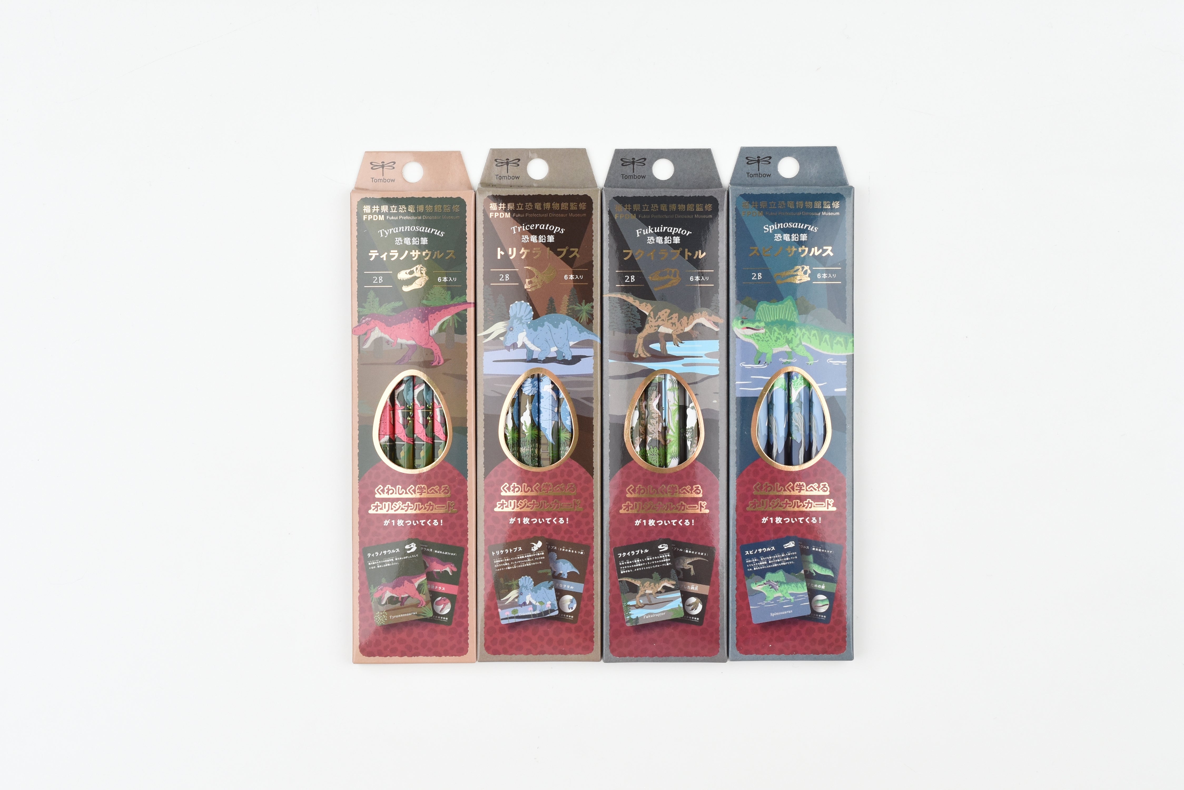 Tombow Dinosaur Pencils - 2B - Limited Edition