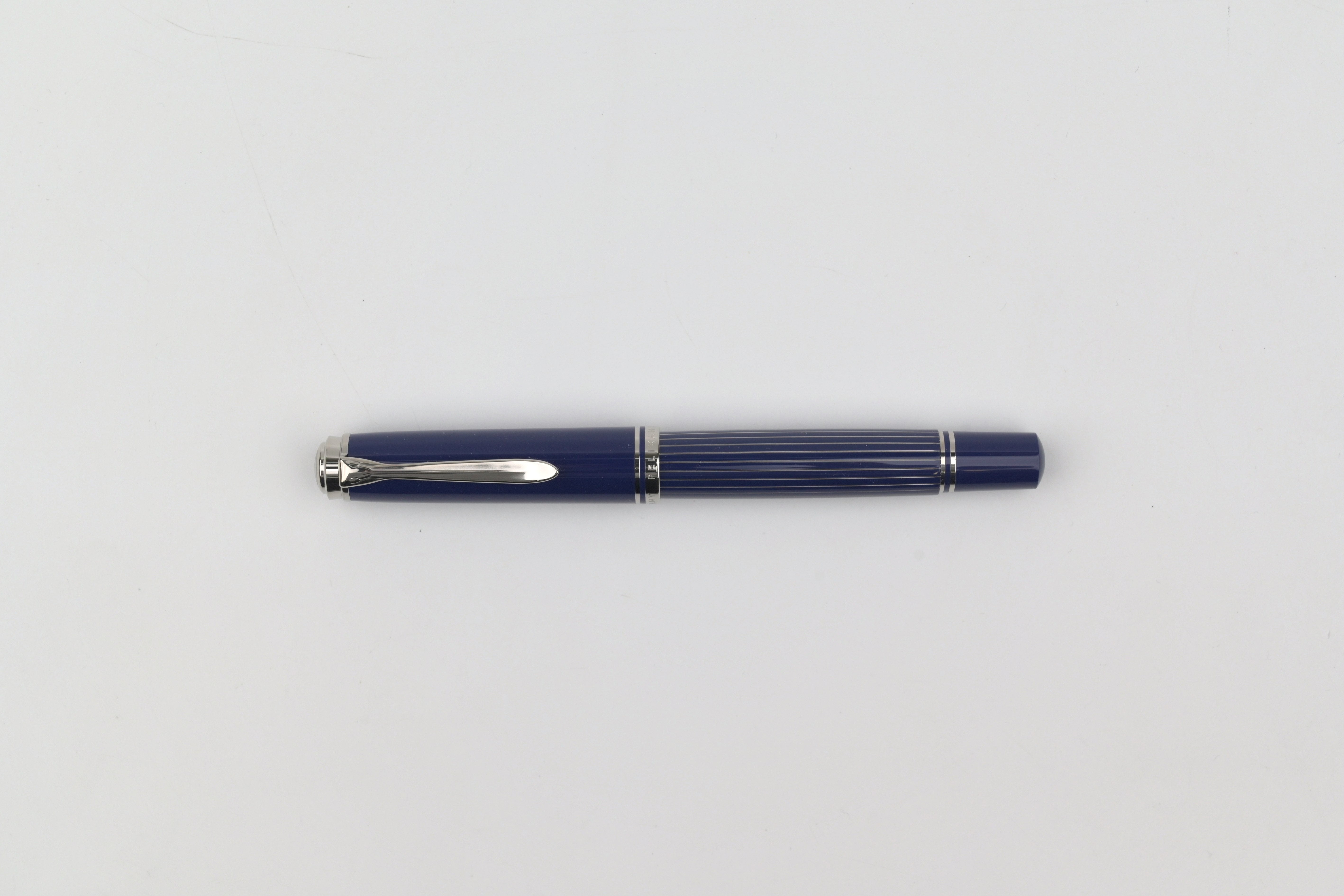 Pelikan M815 Fountain Pen - Souverän - Metal Striped - Blue - Special Edition